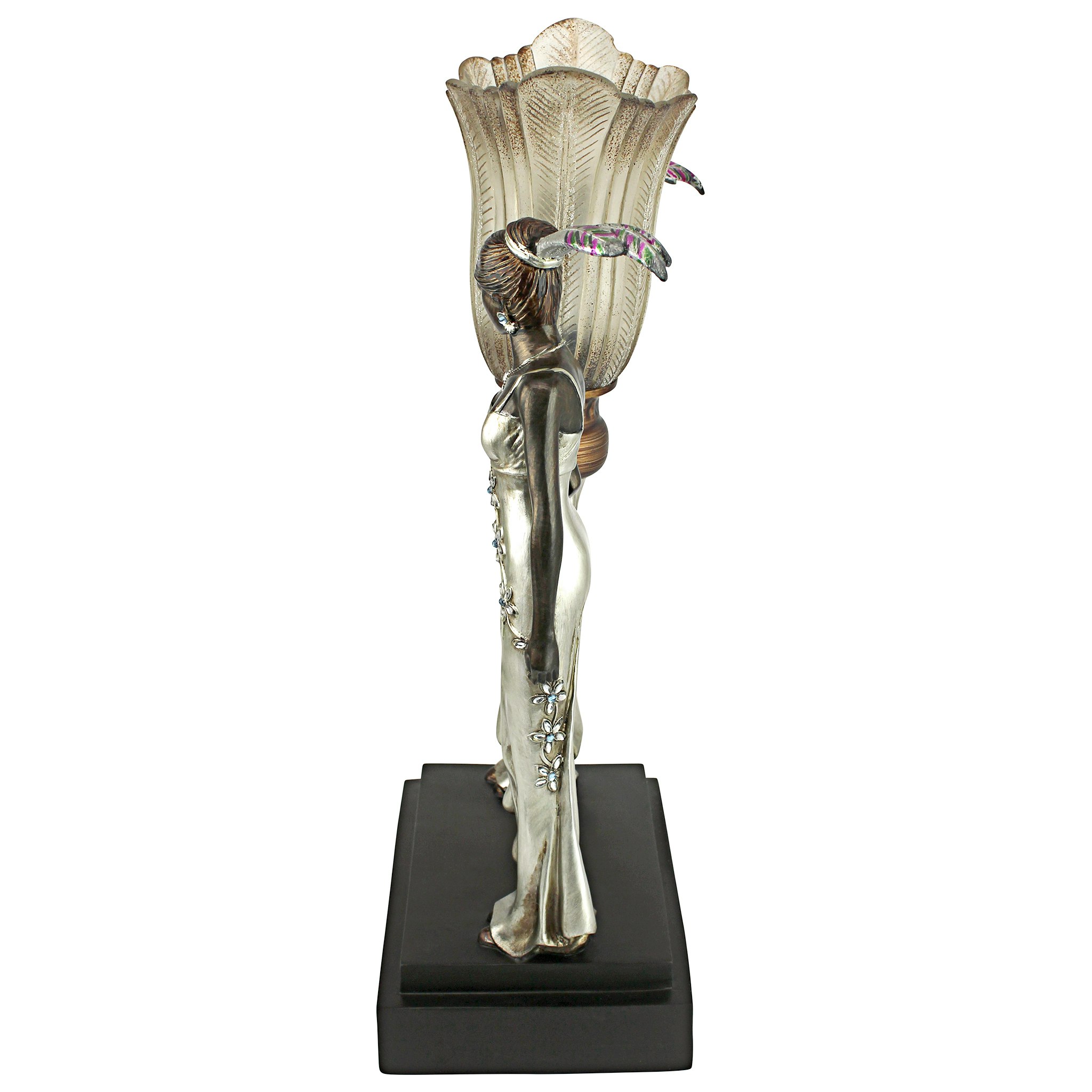 Toscano - Art Deco Peacock Maidens Illuminated Statue