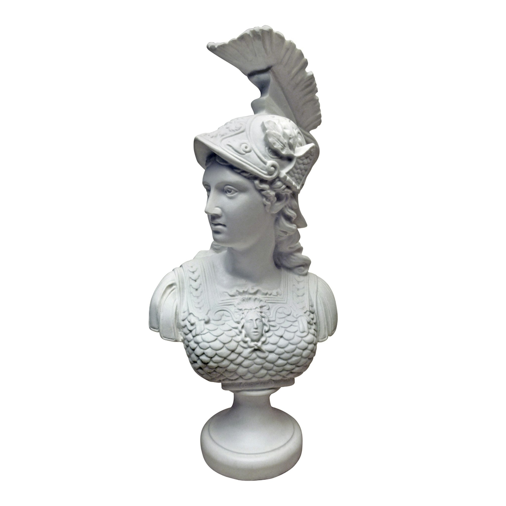 Toscano - Minerva Roman Goddess of Wisdom Bust in Marble/Designer Resin