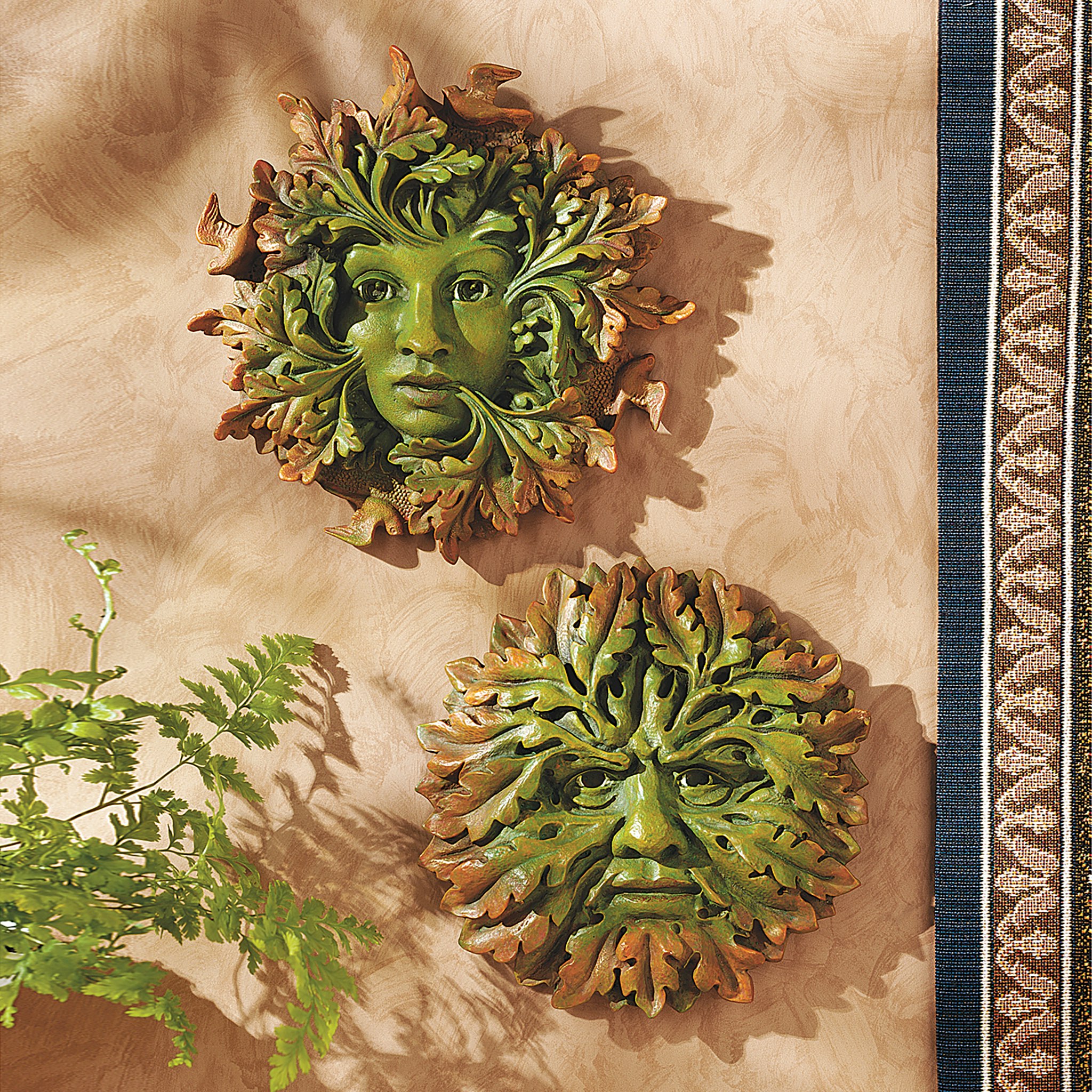 Toscano Somerset Wall Sculpture - Greenwoman