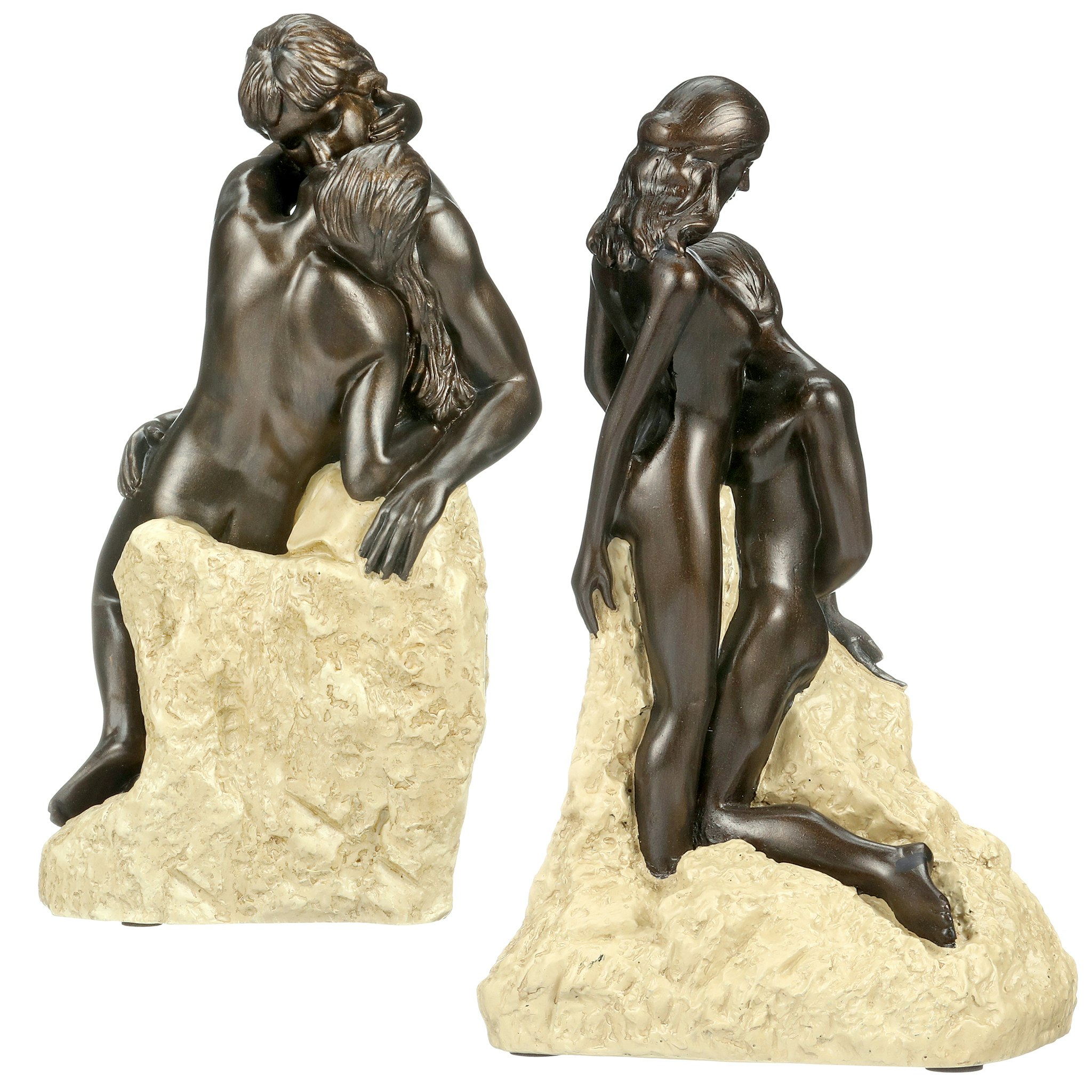 Toscano - Set of 2 The Kiss and Ashore Rodin Statues