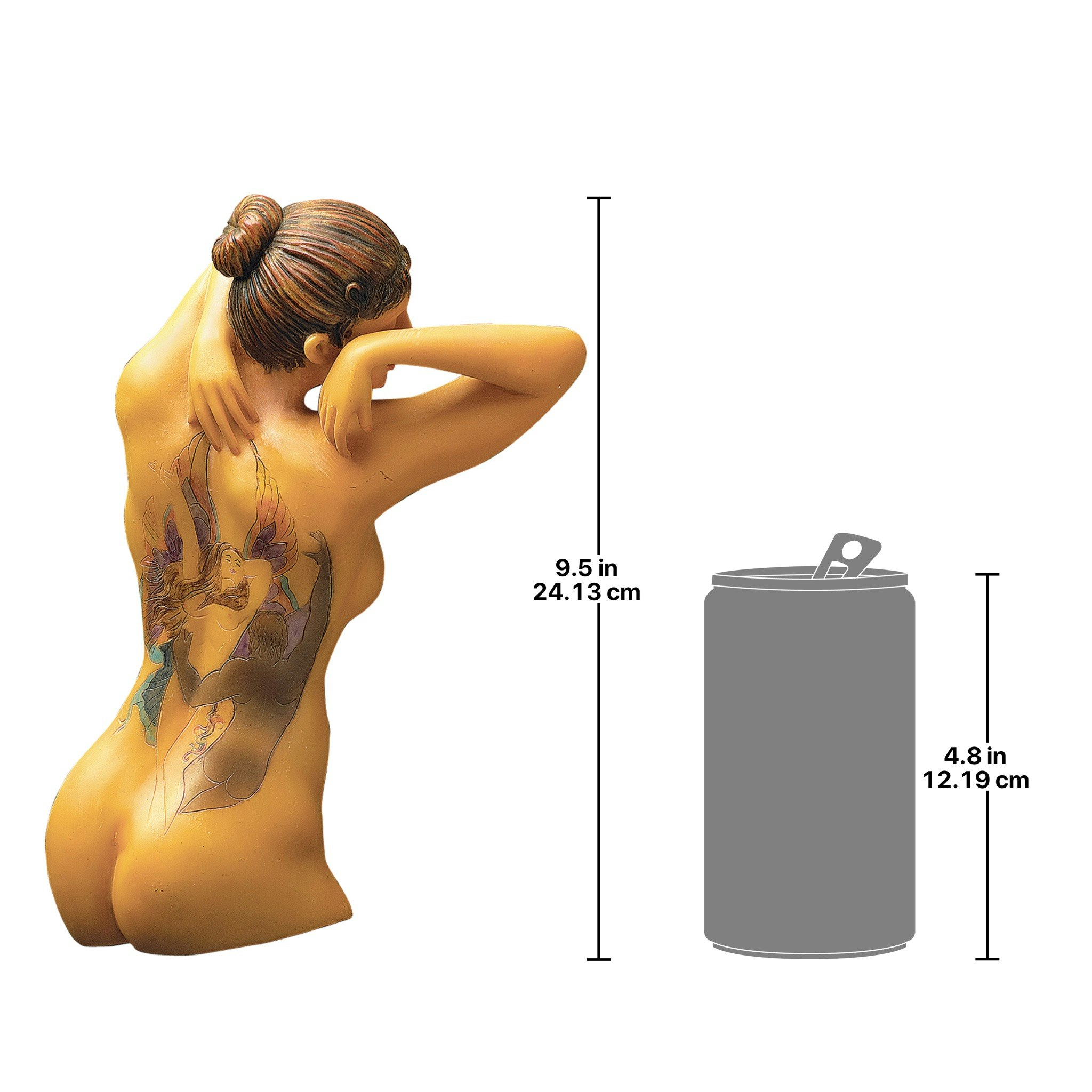 Toscano - Fairy Maiden Tattooed Woman Wall Sculpture