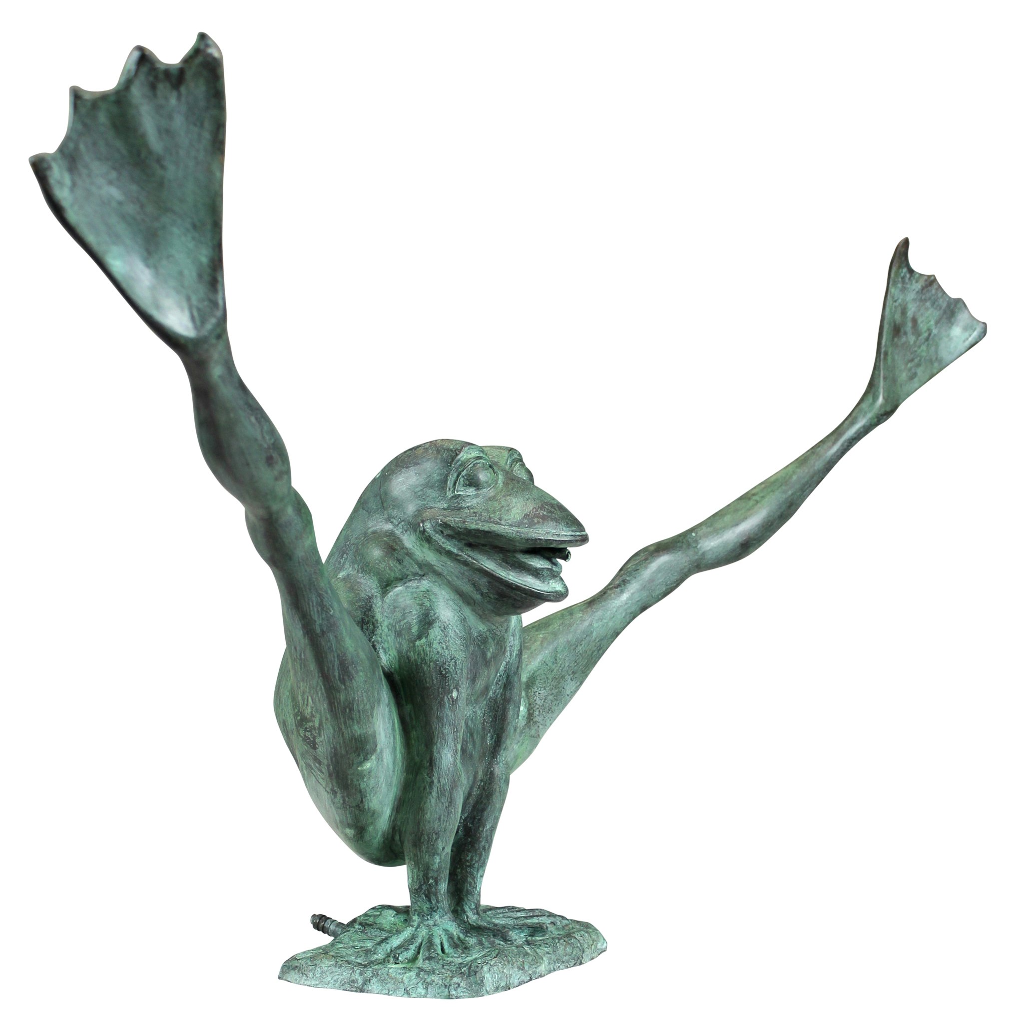 Toscano Crazy Legs Leap Frog Garden Statue - Large