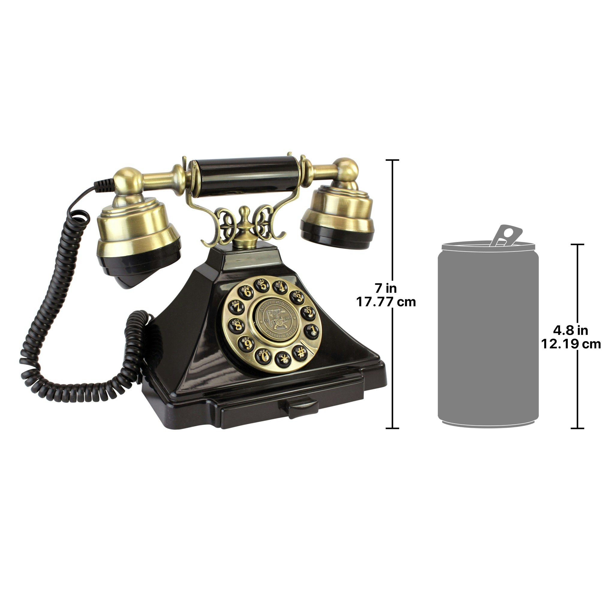 Toscano - Royal Victoria 1938 Reproduction Telephone in Black