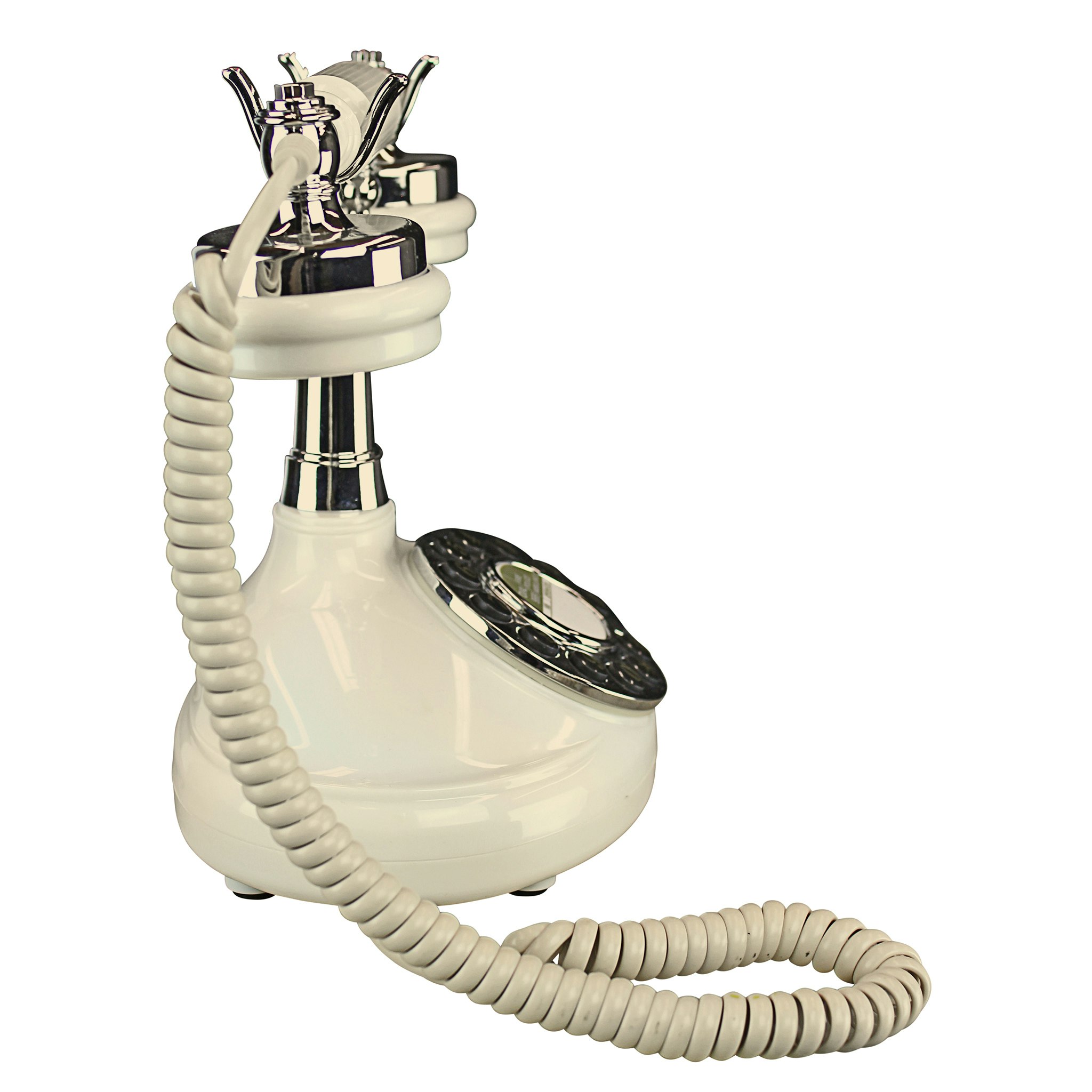 Toscano - Brittany Neophone 1929 Rotary Reproducion Telephone in White