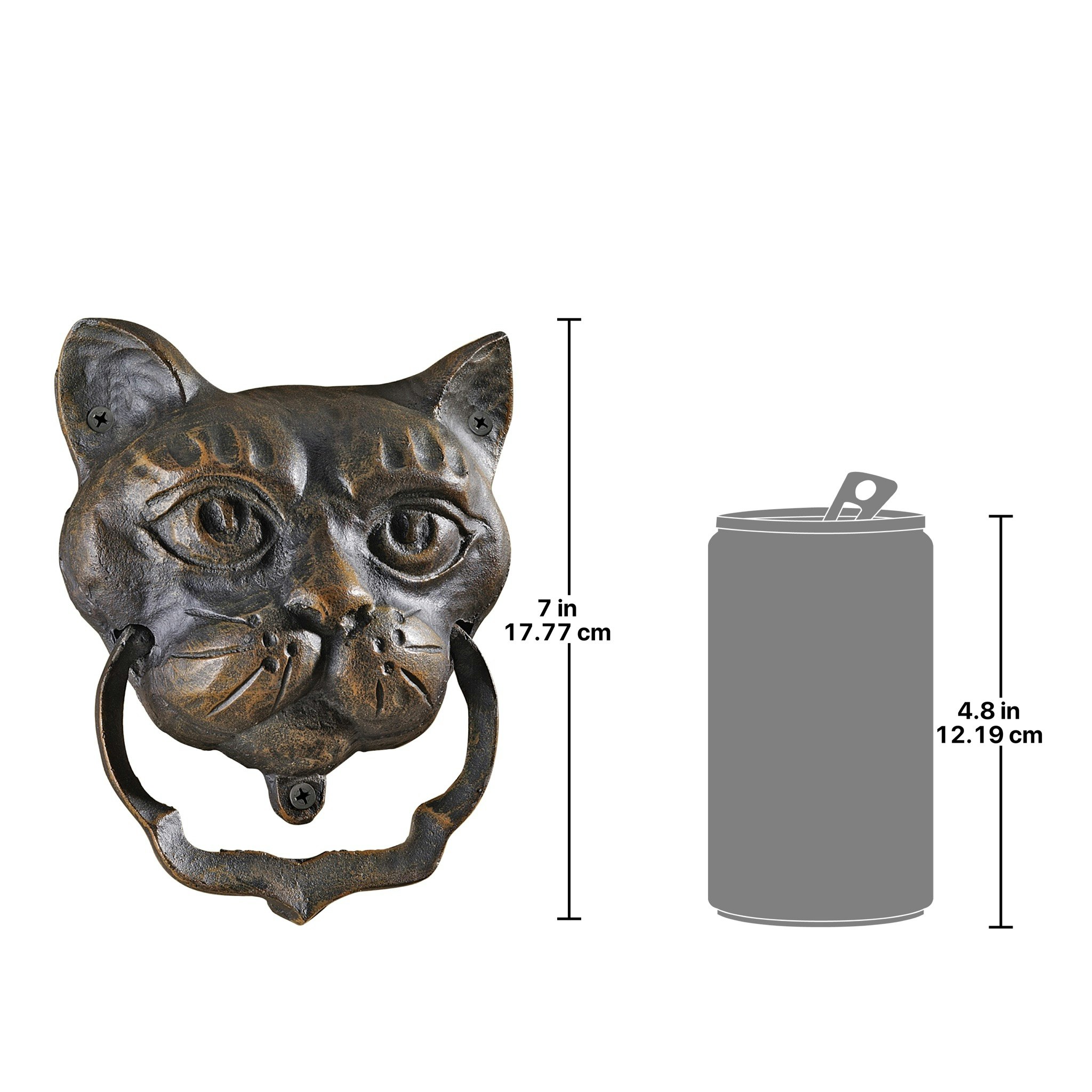 Toscano - Black Cat Authentic Door Knocker