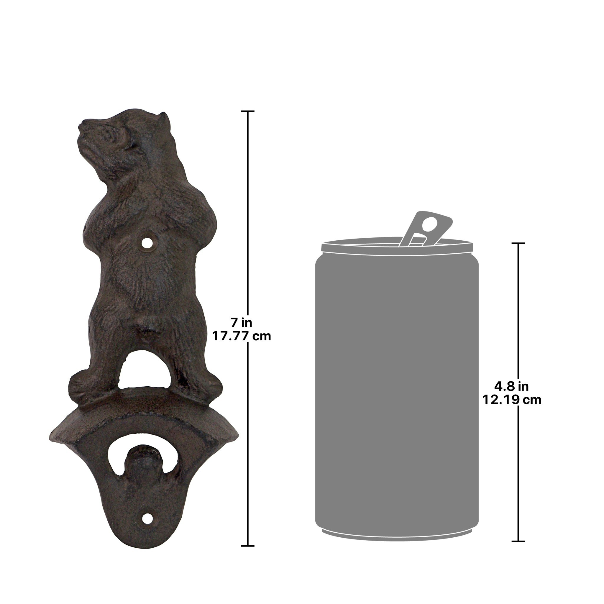 Toscano - Growling Grizzly Forest Bear Wall Mount Bottle Opener