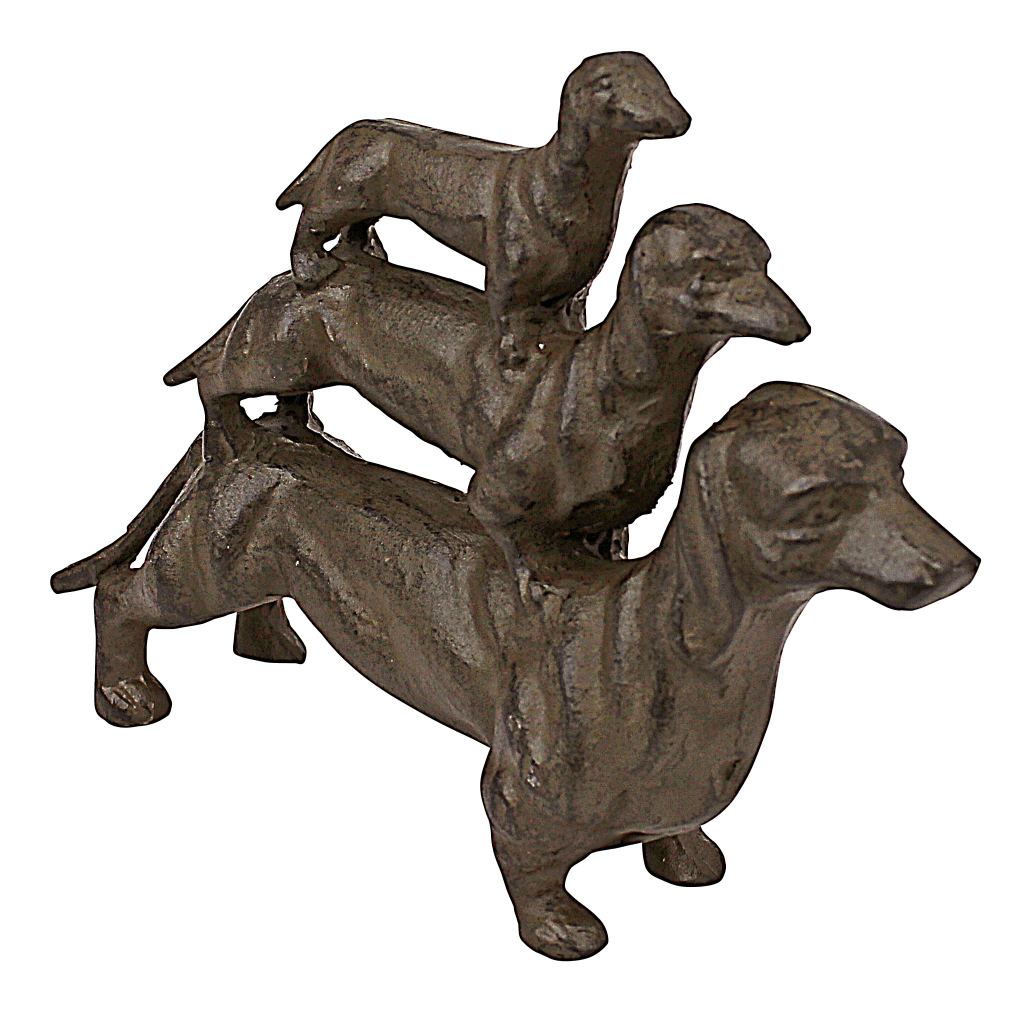 Toscano - Stacked Hot Dogs Dachshund Statue