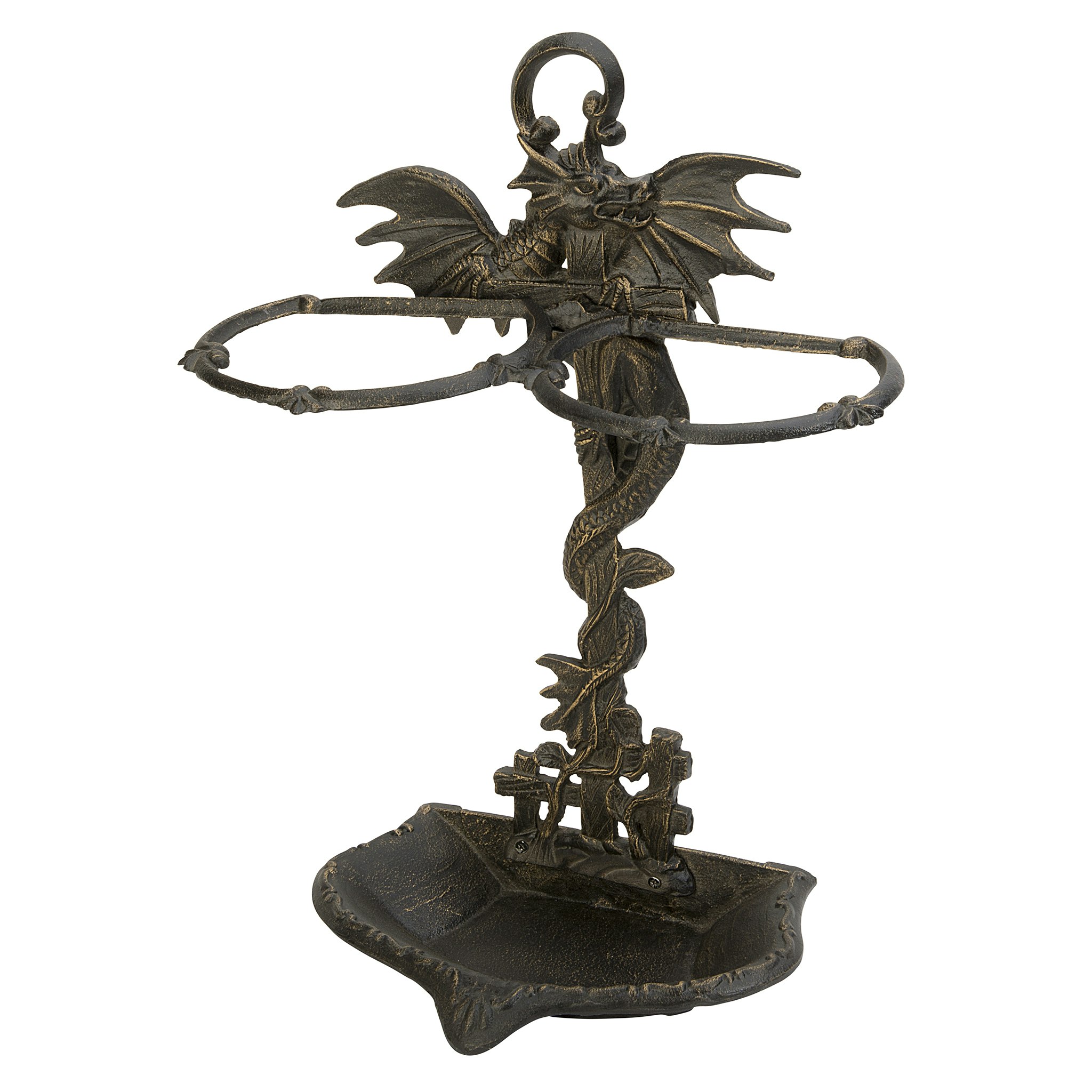 Toscano - Wyvern Dragon Iron Walking Stick Holder