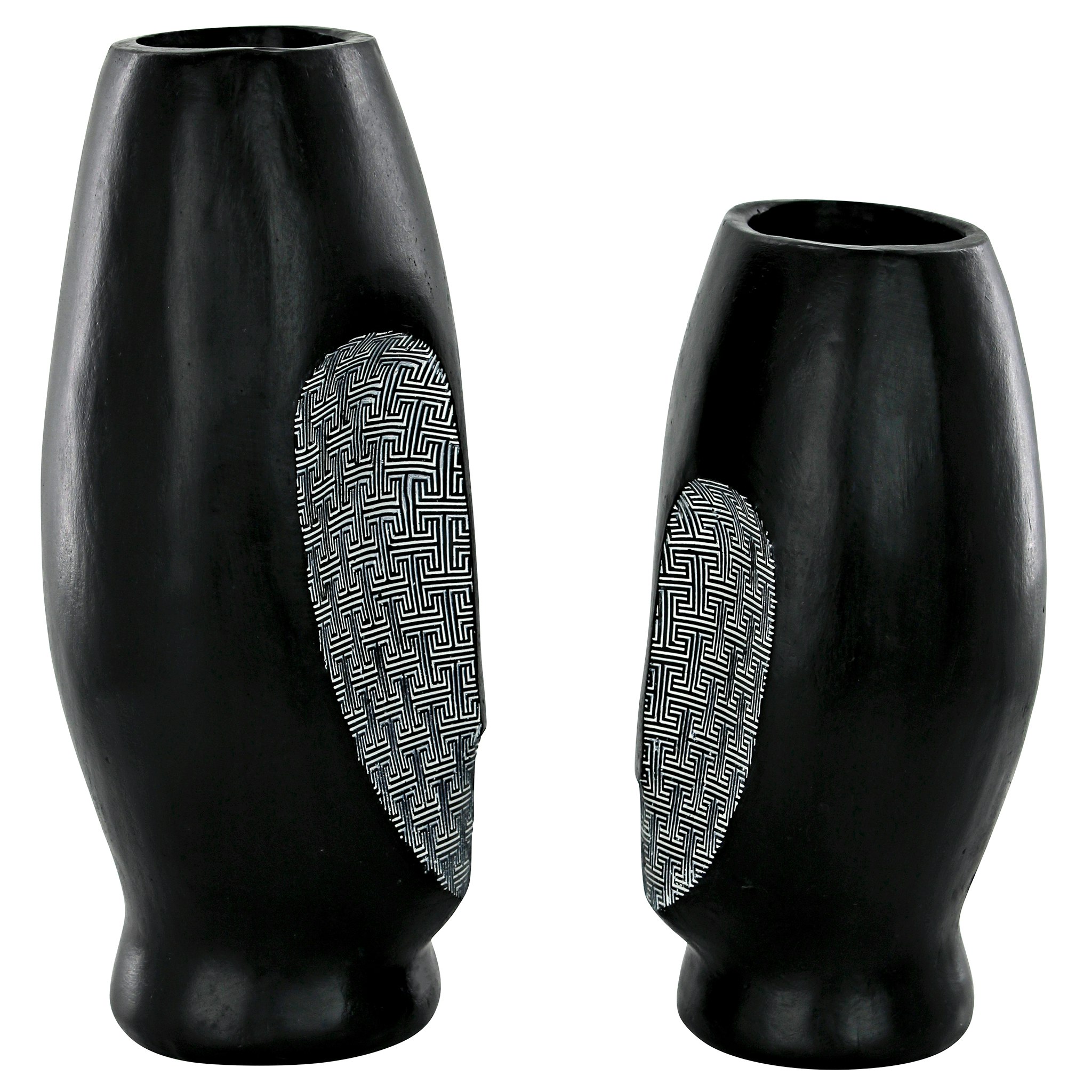 Toscano - Set of Contemporary Cubist African Mask Sculptural Vase