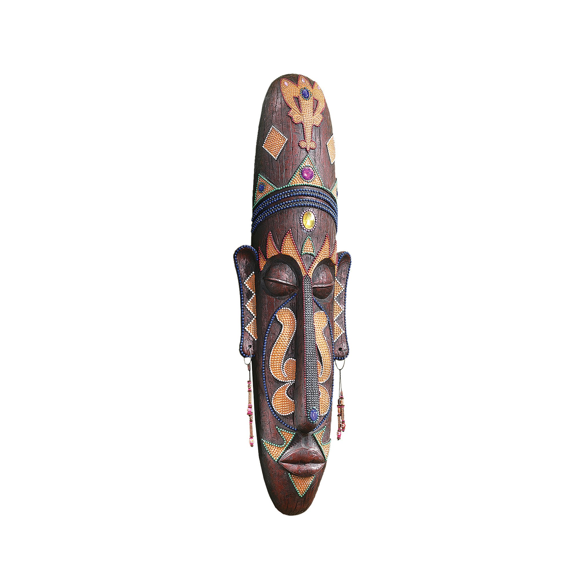 Toscano - Grand Scale African Tribal Mask Wall Sculpture