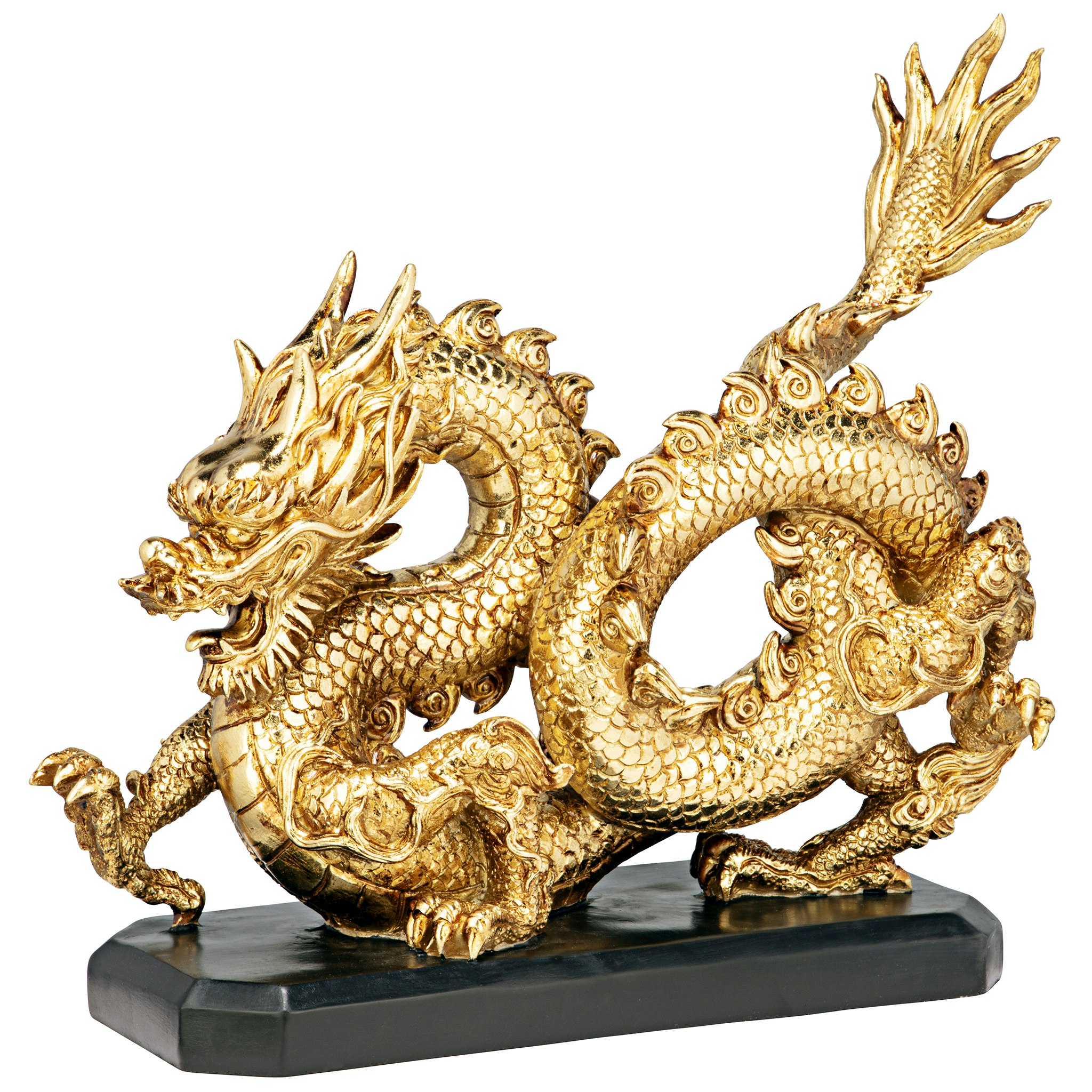 Toscano - Emperor’s Golden Dragon Asian Statue