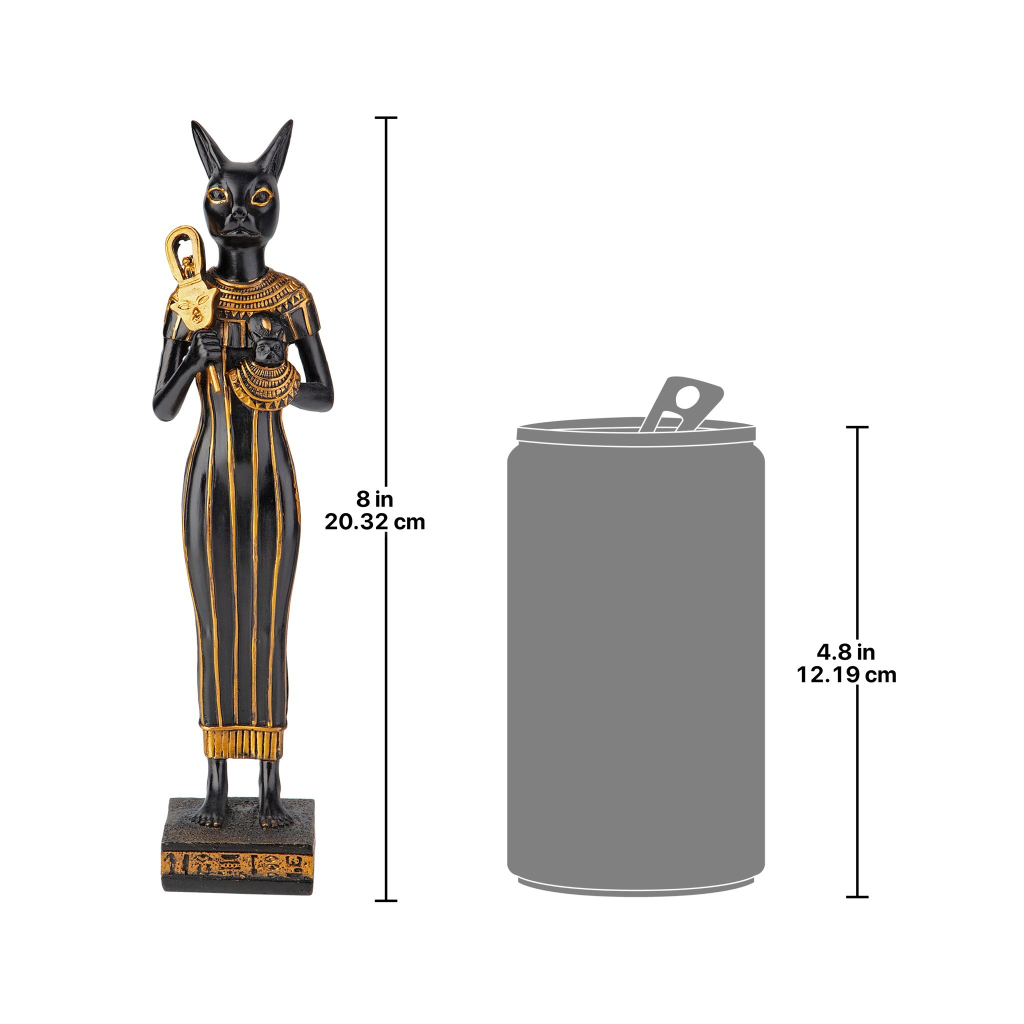 Toscano - Standing Egyptian Cat Goddess Bastet Statue