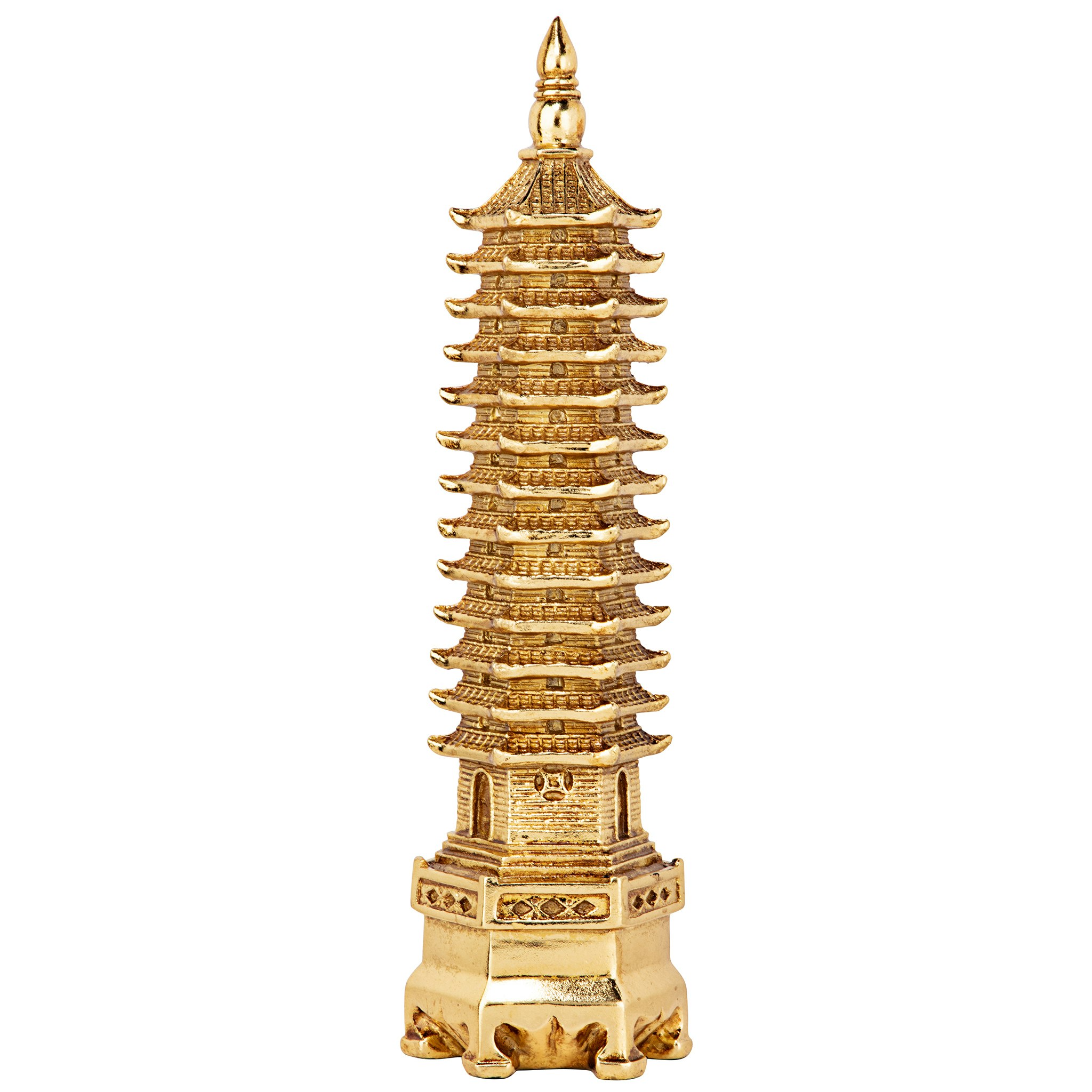 Toscano - Golden Wen Chang Asian Pagoda Tower Statue