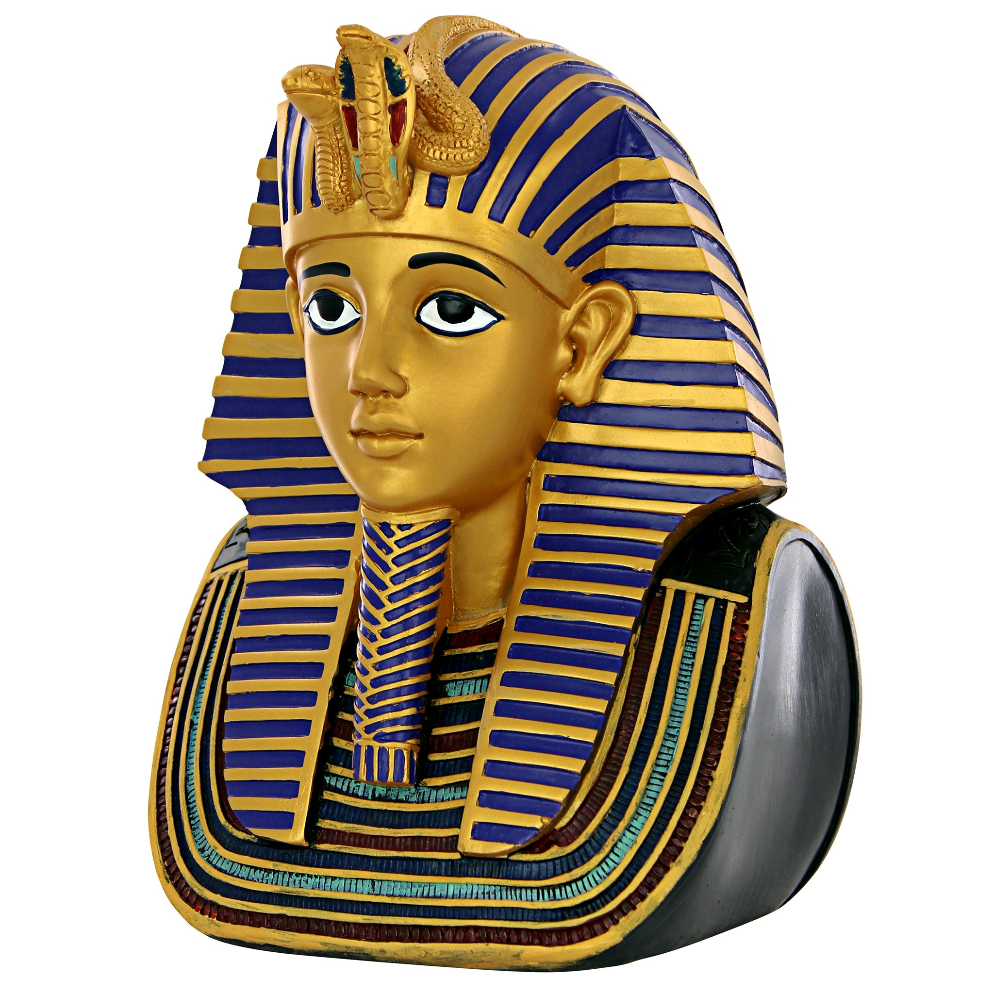 Toscano Golden Shroud of Tutankhamen Egyptian Bust Statue - Medium