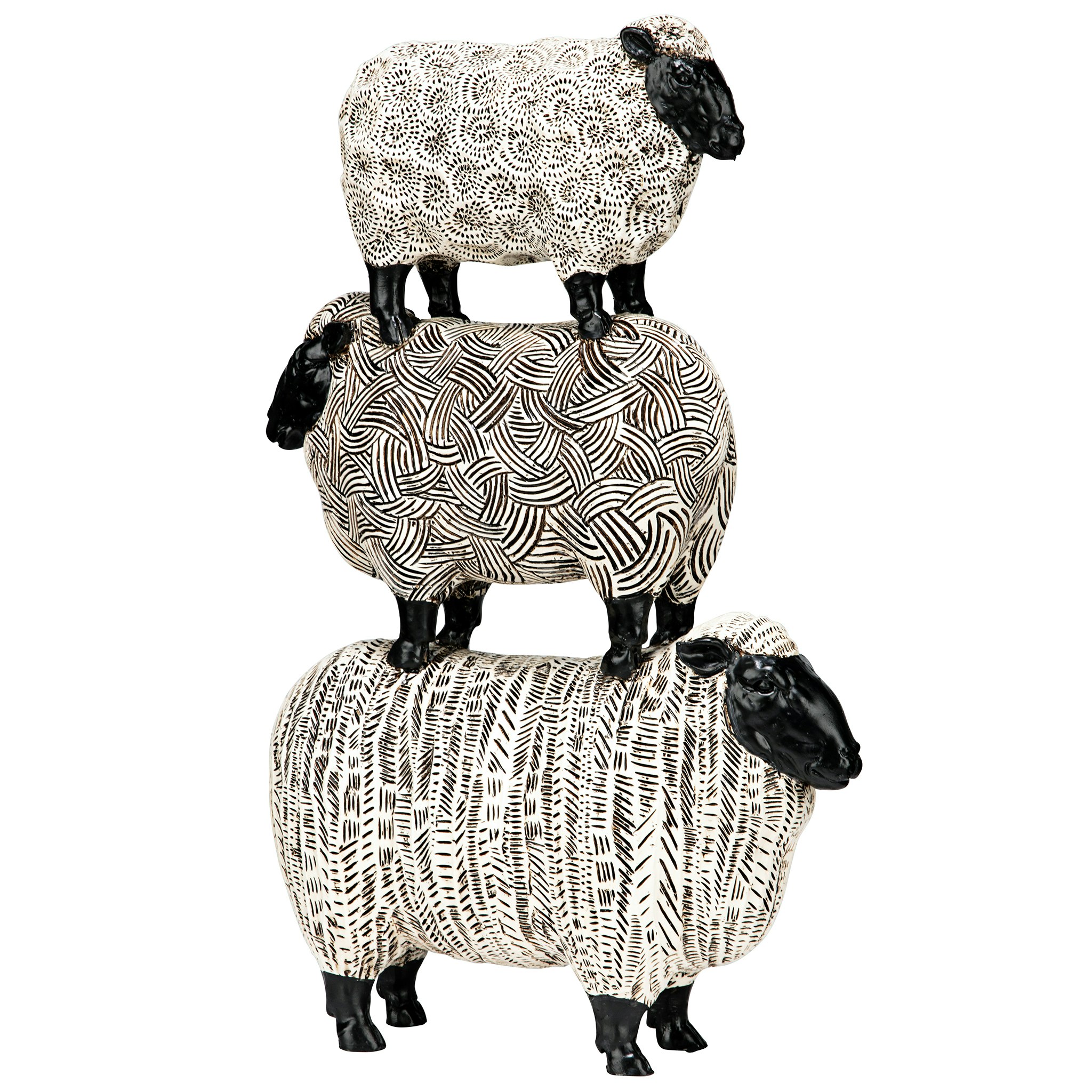 Toscano - Stacked Sheep Spirit Animal Statue