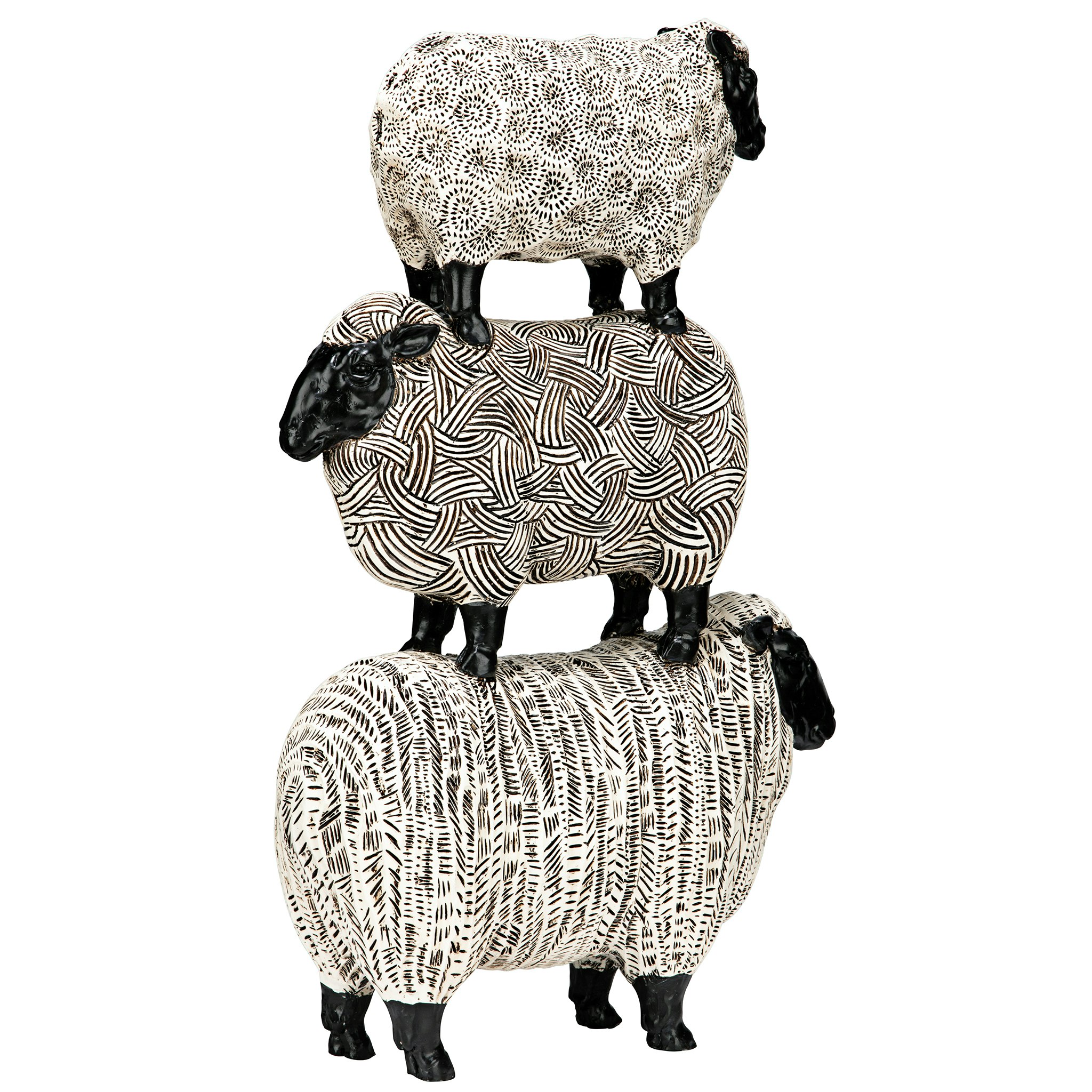 Toscano - Stacked Sheep Spirit Animal Statue