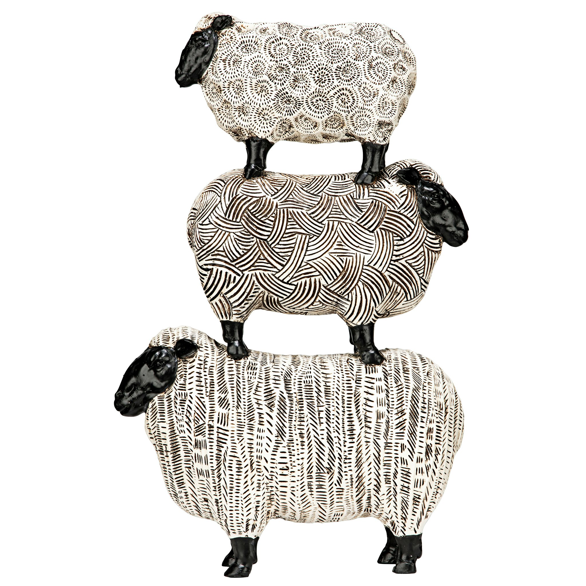Toscano - Stacked Sheep Spirit Animal Statue