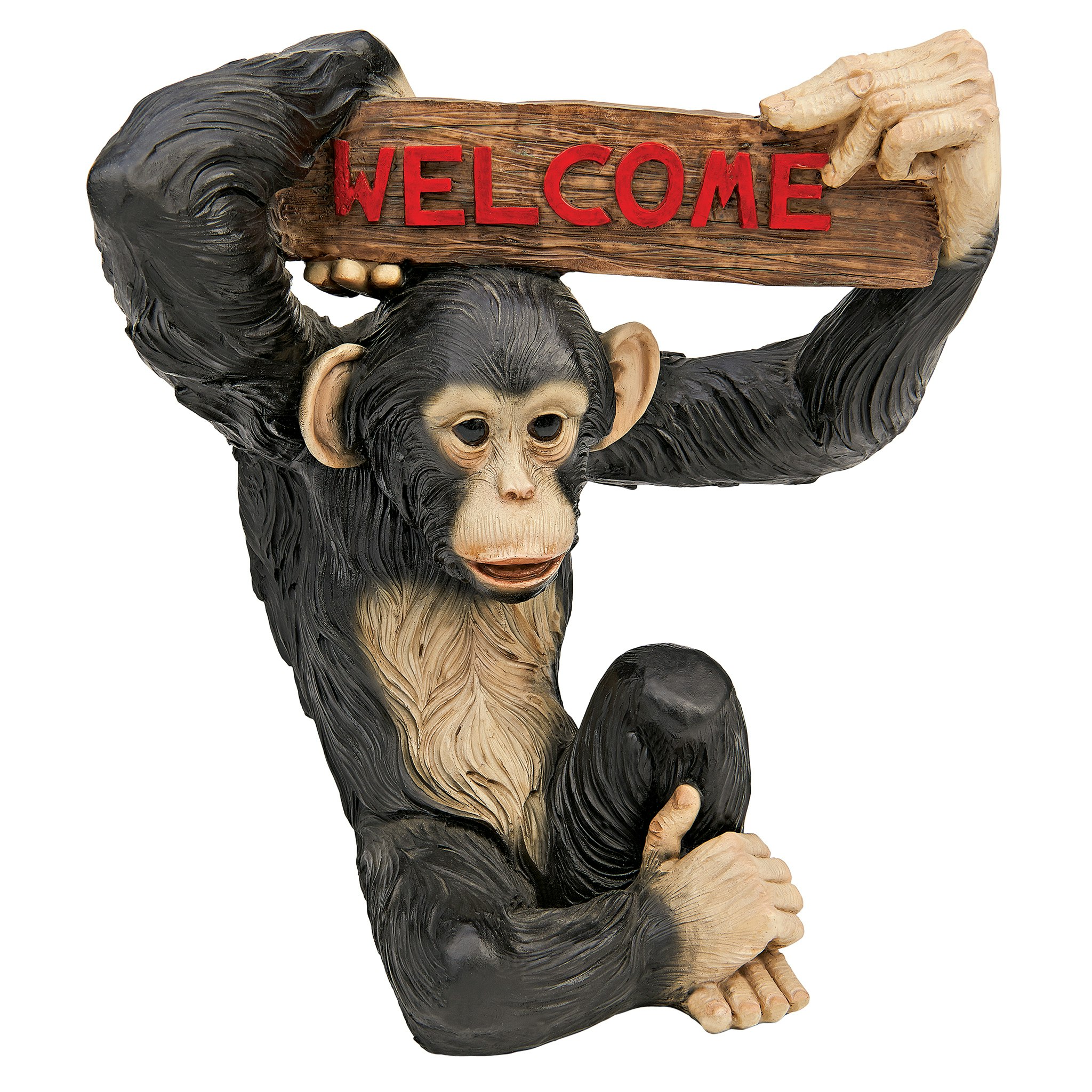 Toscano - Monkey Business Jungle Welcome Sign Statue