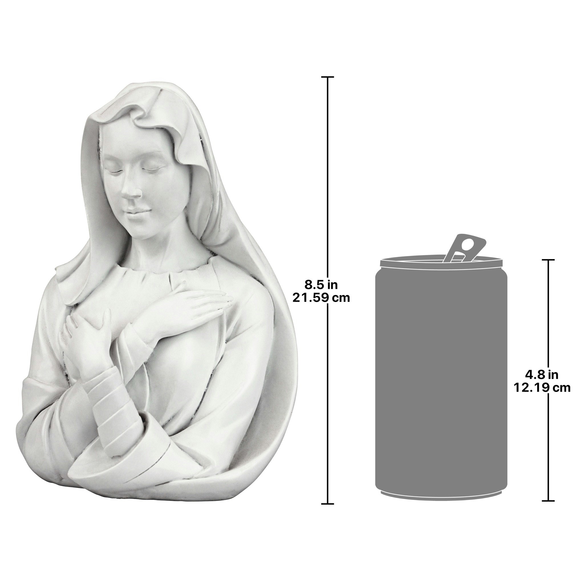 Toscano - Blessed Virgin MaryLady of Grace Bust Statue