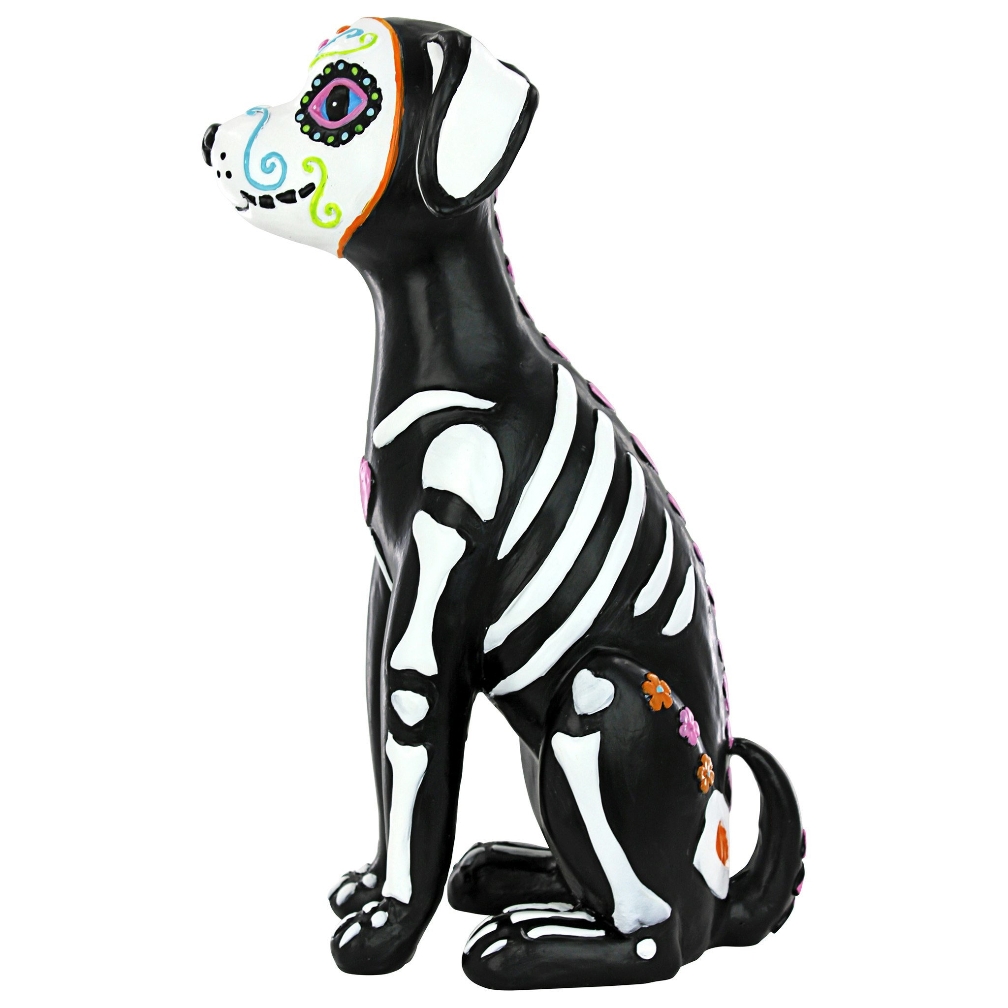 Toscano - Dia de los Muertos El Perro Sugar Skull Dog Statue