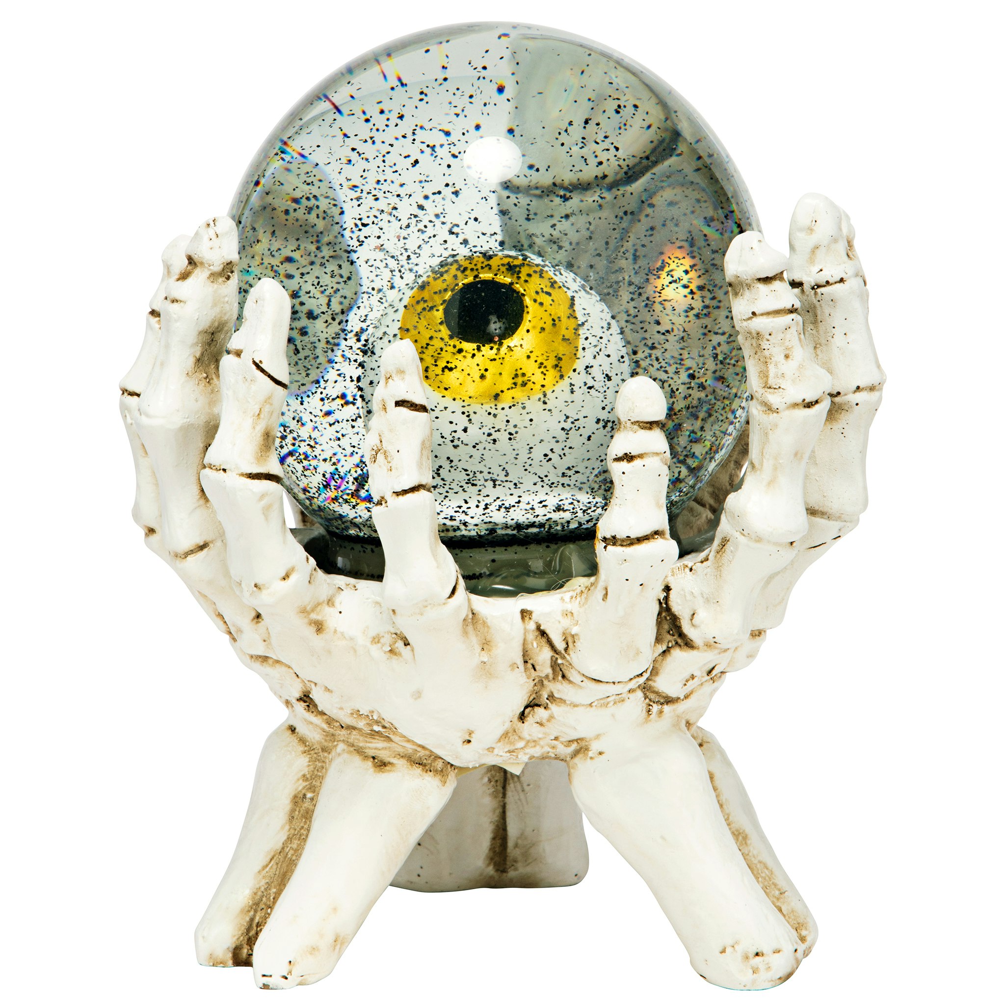 Toscano - All-Seeing Eye of the Skeleton Water Globe Statue