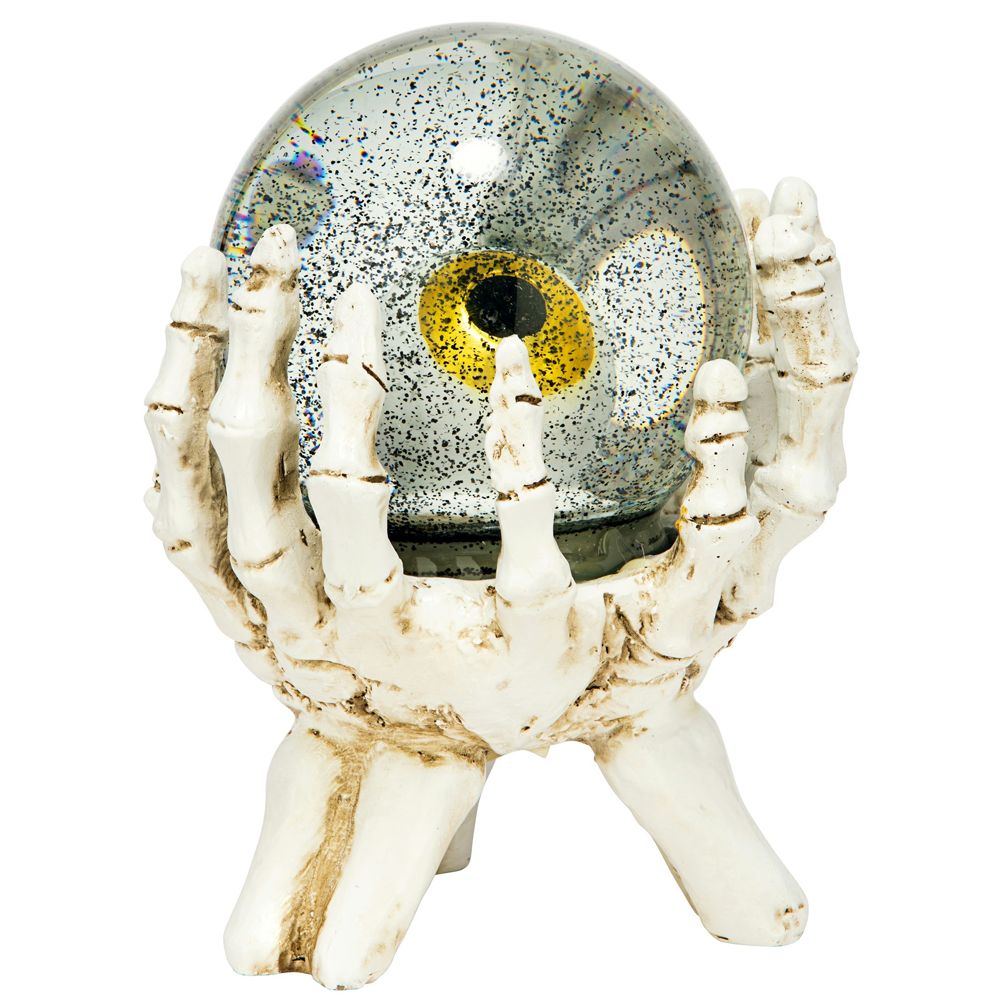 Toscano - All-Seeing Eye of the Skeleton Water Globe Statue