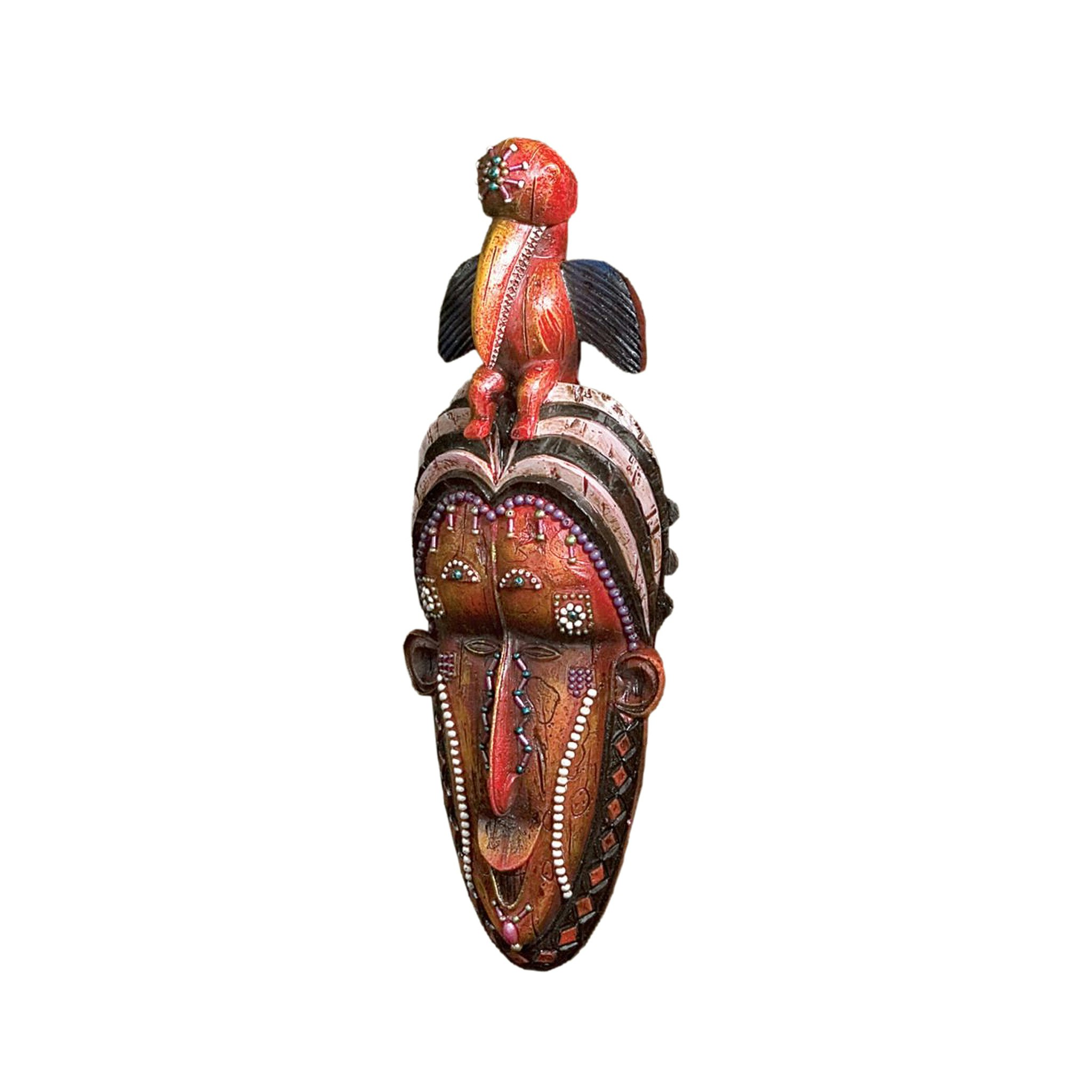 Toscano Mask of the Congo African Wall Sculpture - Hornbill