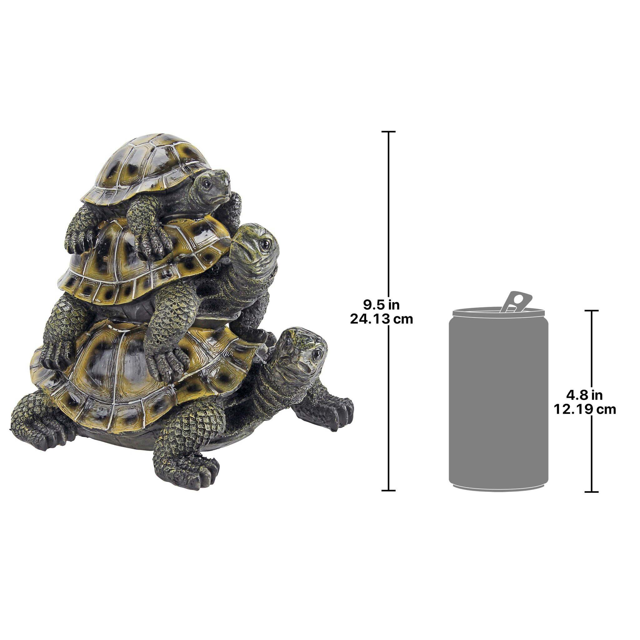 Toscano Three a Crowd Stacked Turtle Statue - Medium