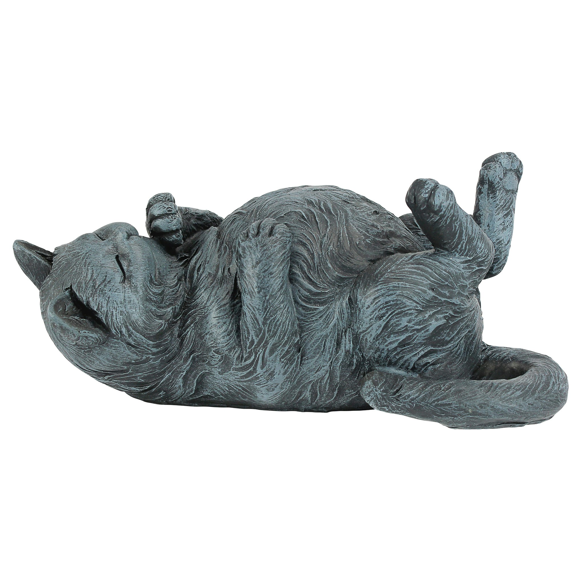 Toscano - Playful Cat on Back Statue