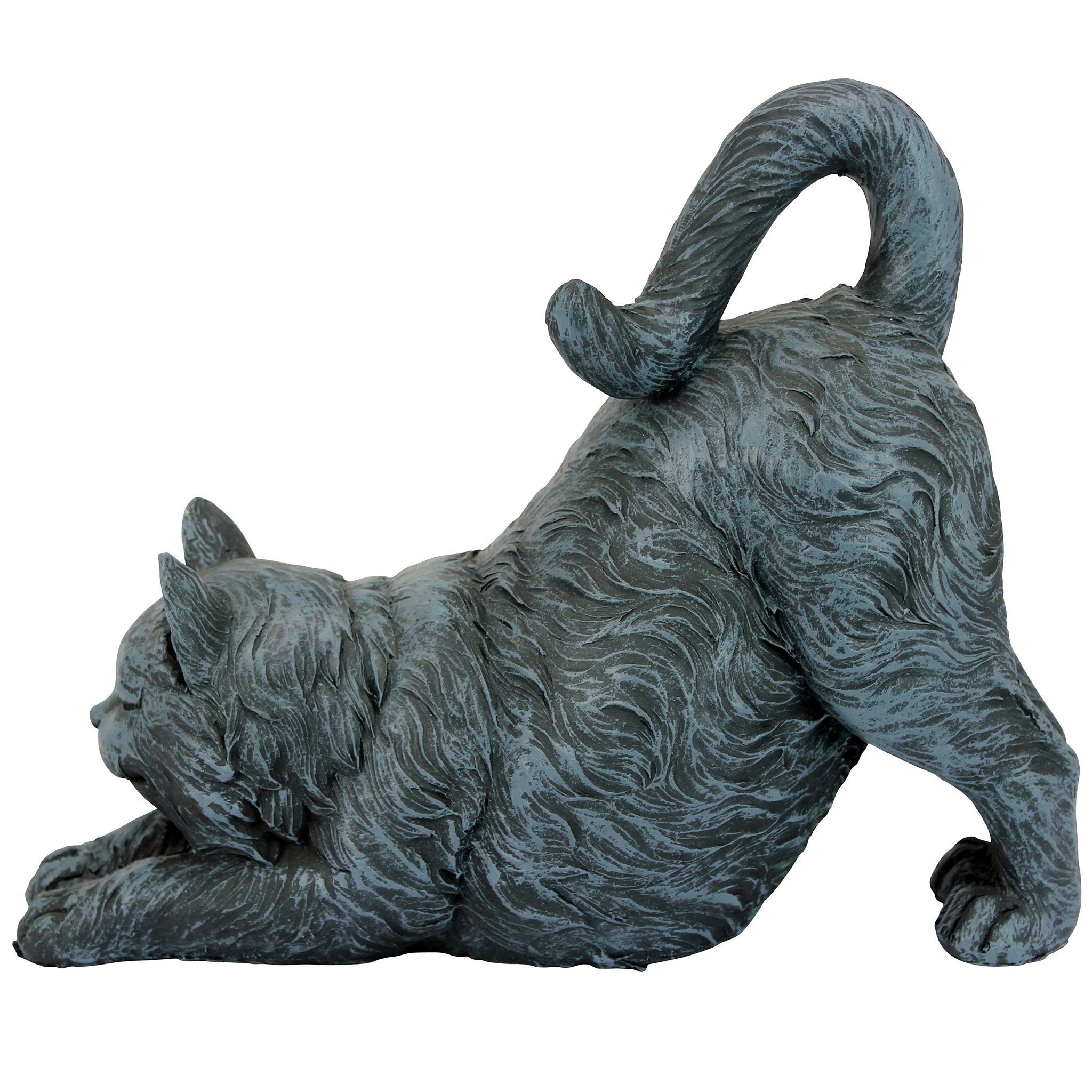 Toscano - Playful Cat Stretching Statue