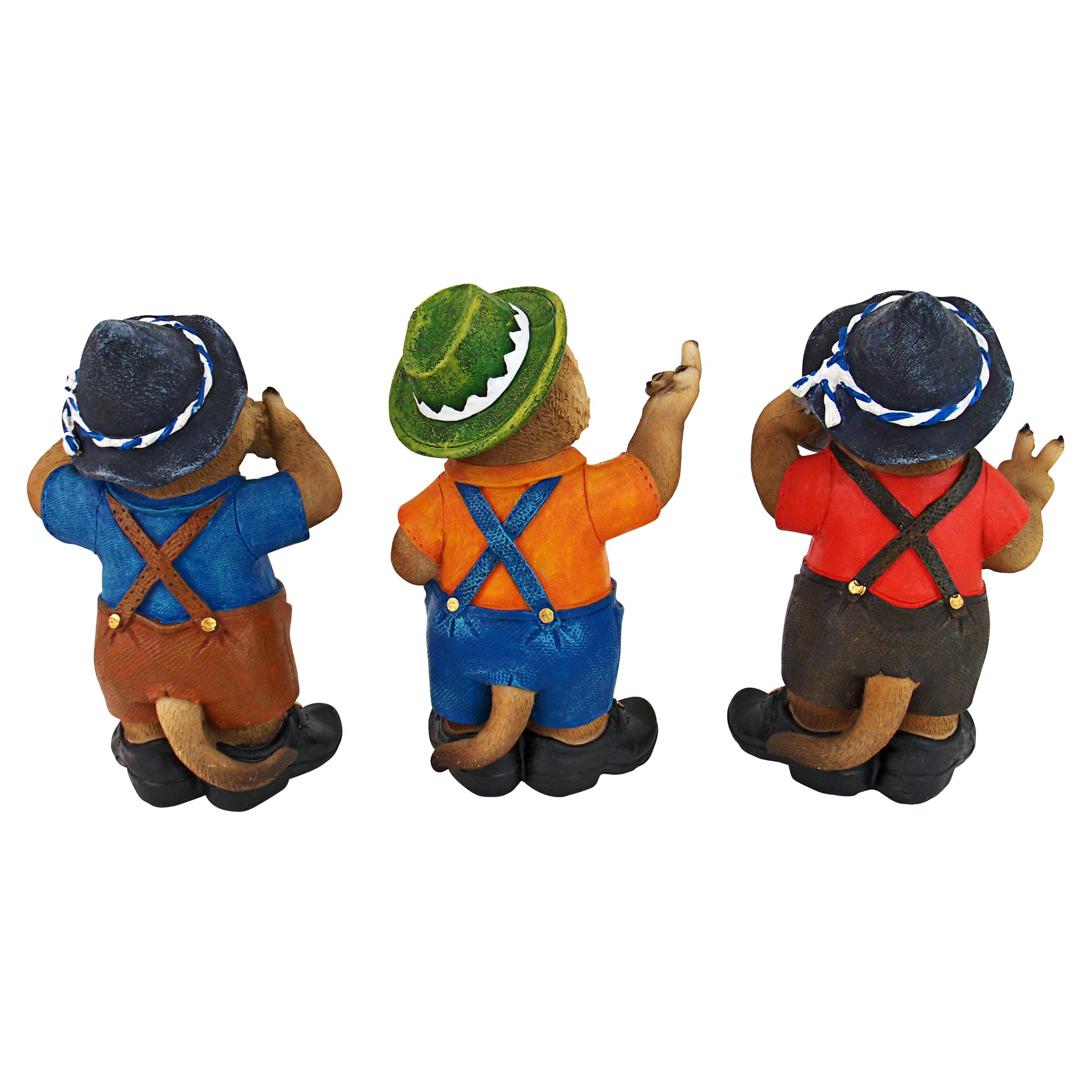 Toscano - Oktoberfest Muskrats Bavarian Beer Buddy Trio Statues