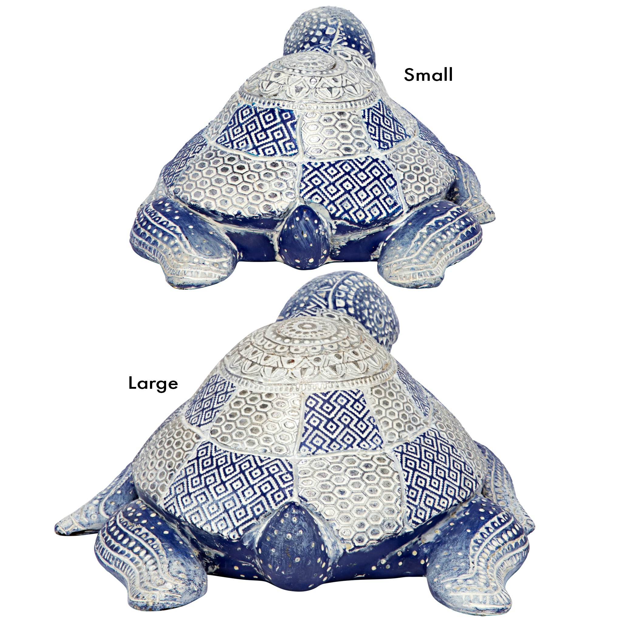 Toscano - Peace and Harmony Blue Sea Turtle Statue Set