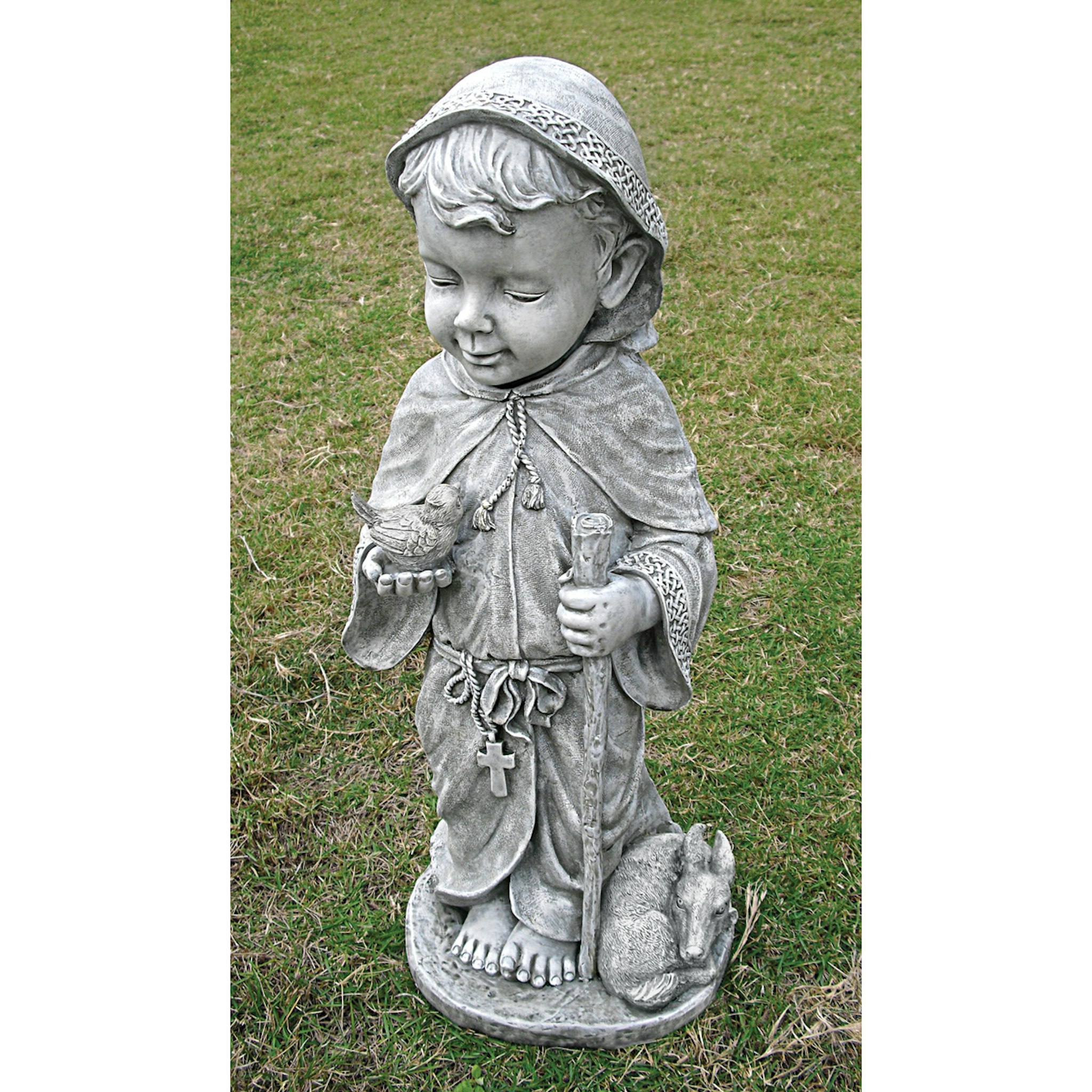 Toscano Baby Saint Francis Sculpture - Small