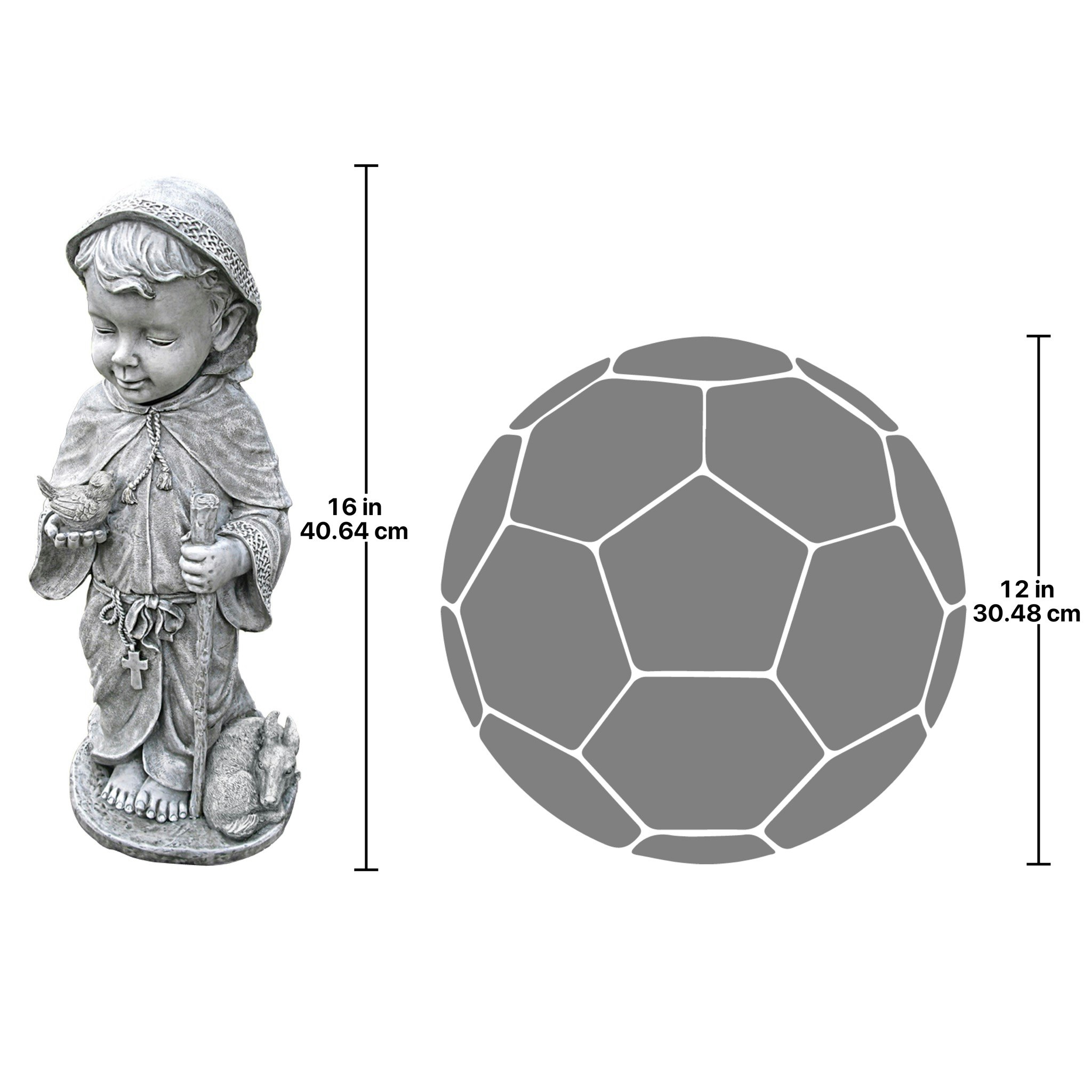 Toscano Baby Saint Francis Sculpture - Small