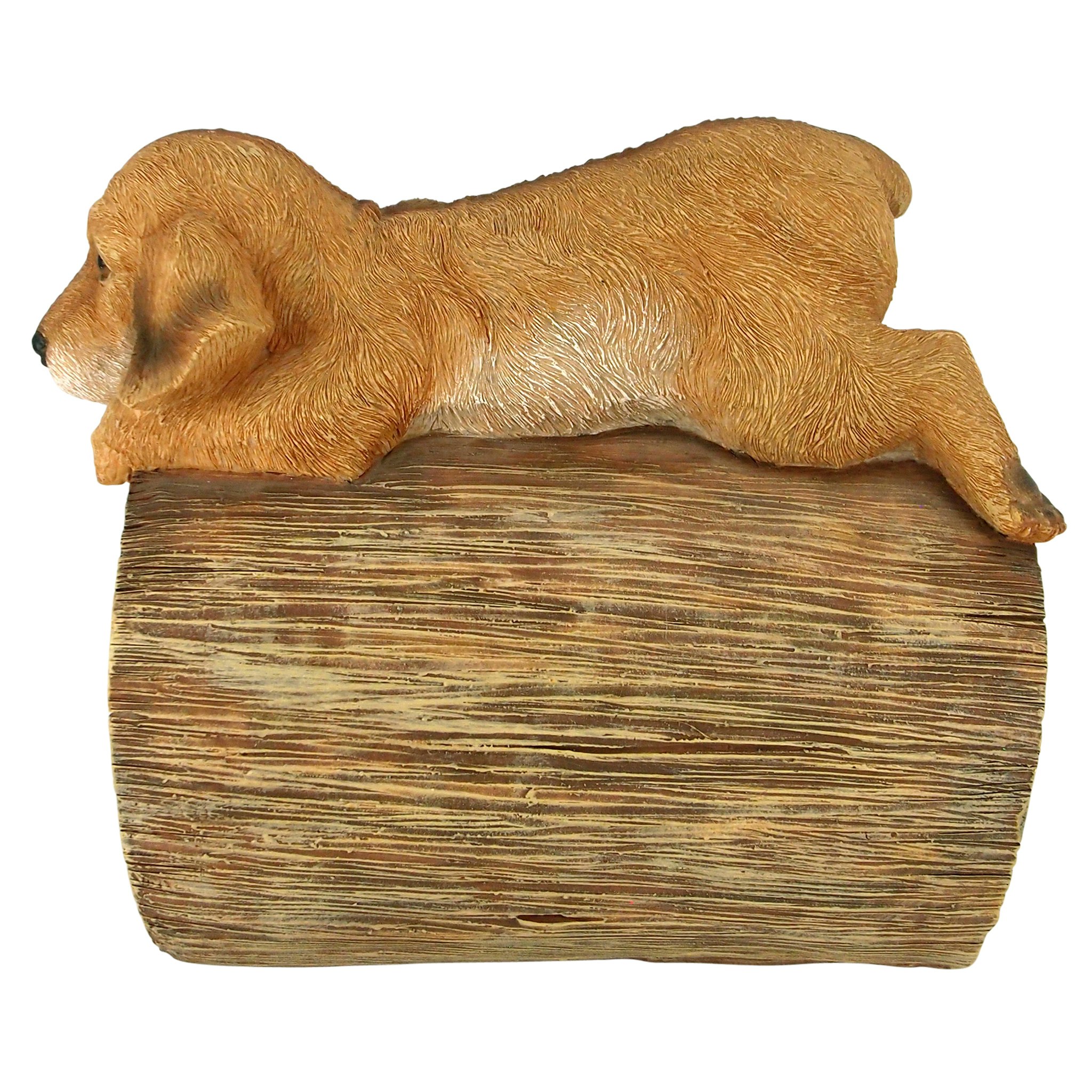 Toscano - Golden Retriever Puppy Dog Gutter Guardian Downspout Statue