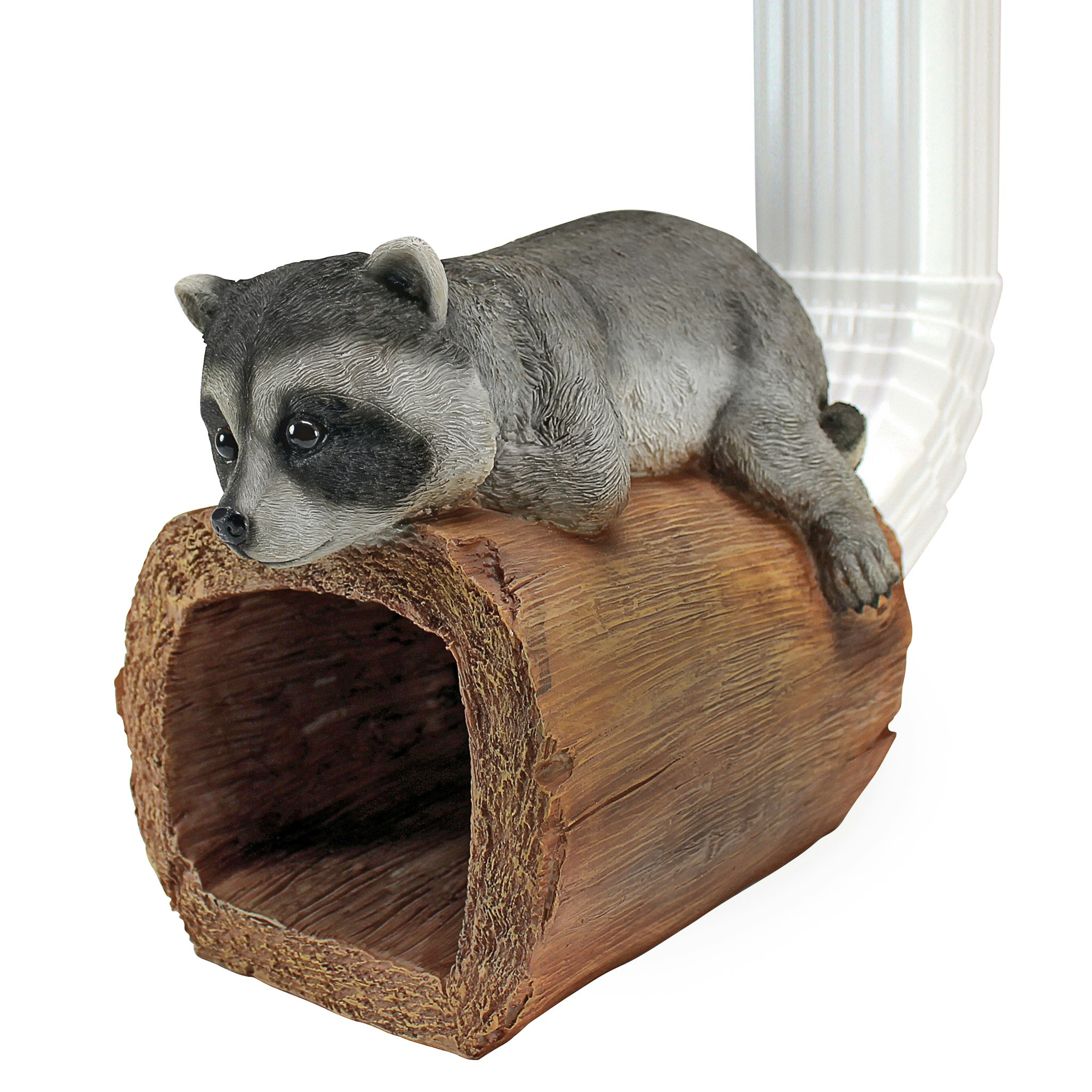 Toscano - Raider the Raccoon Gutter Guardian Downspout Statue
