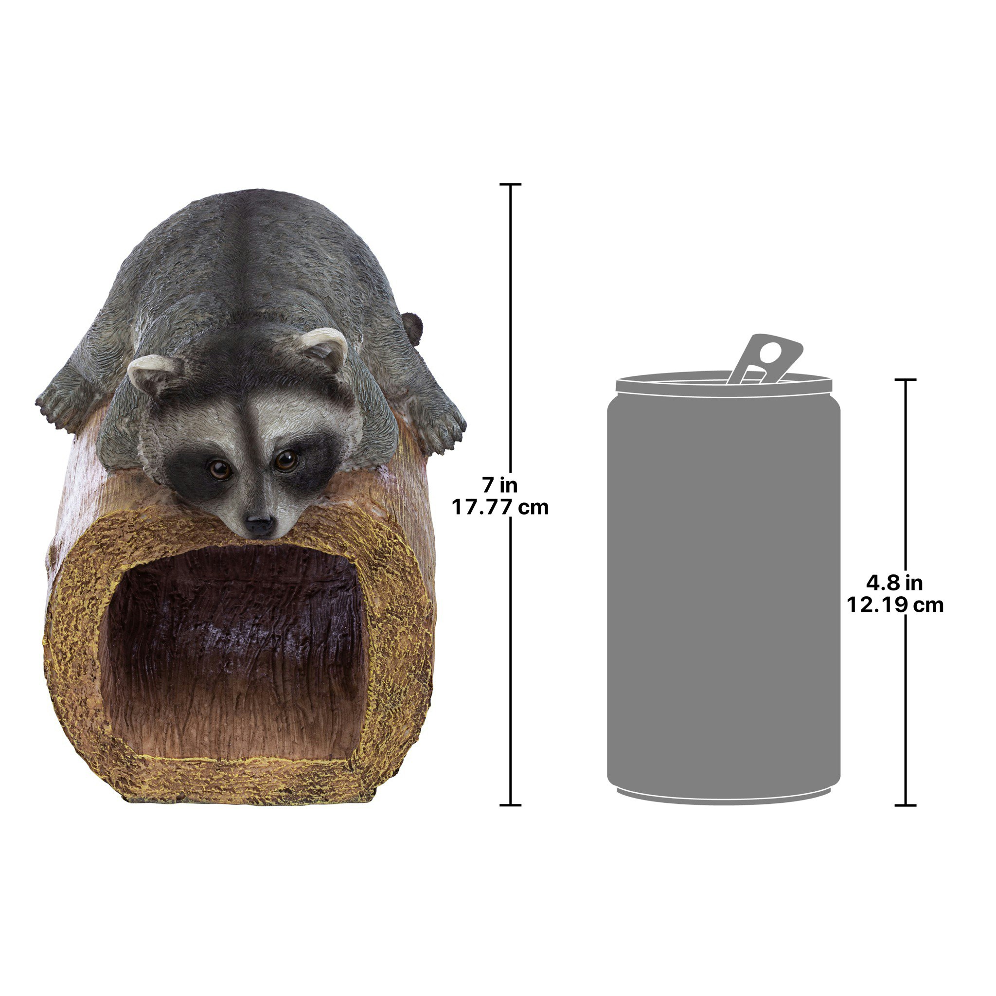 Toscano - Raider the Raccoon Gutter Guardian Downspout Statue