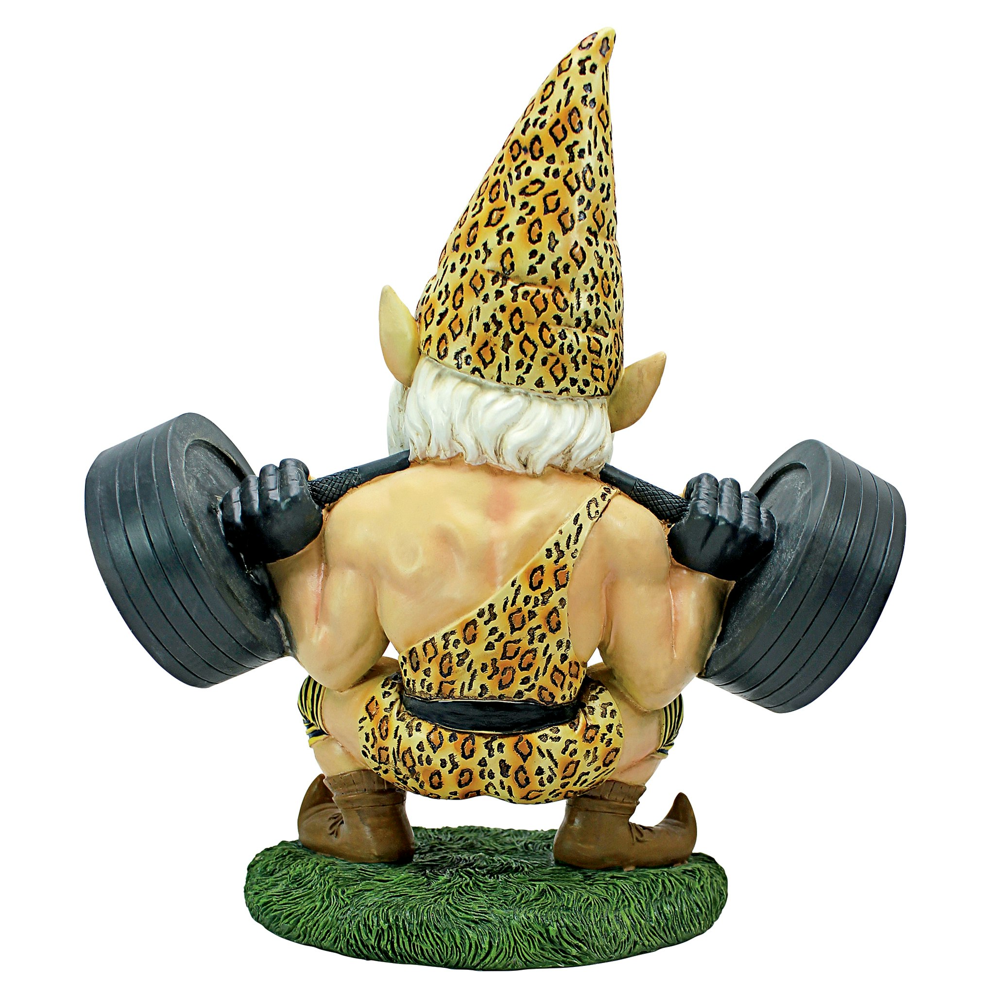 Toscano - Atlas the Athletic Weightlifting Gnome Statue
