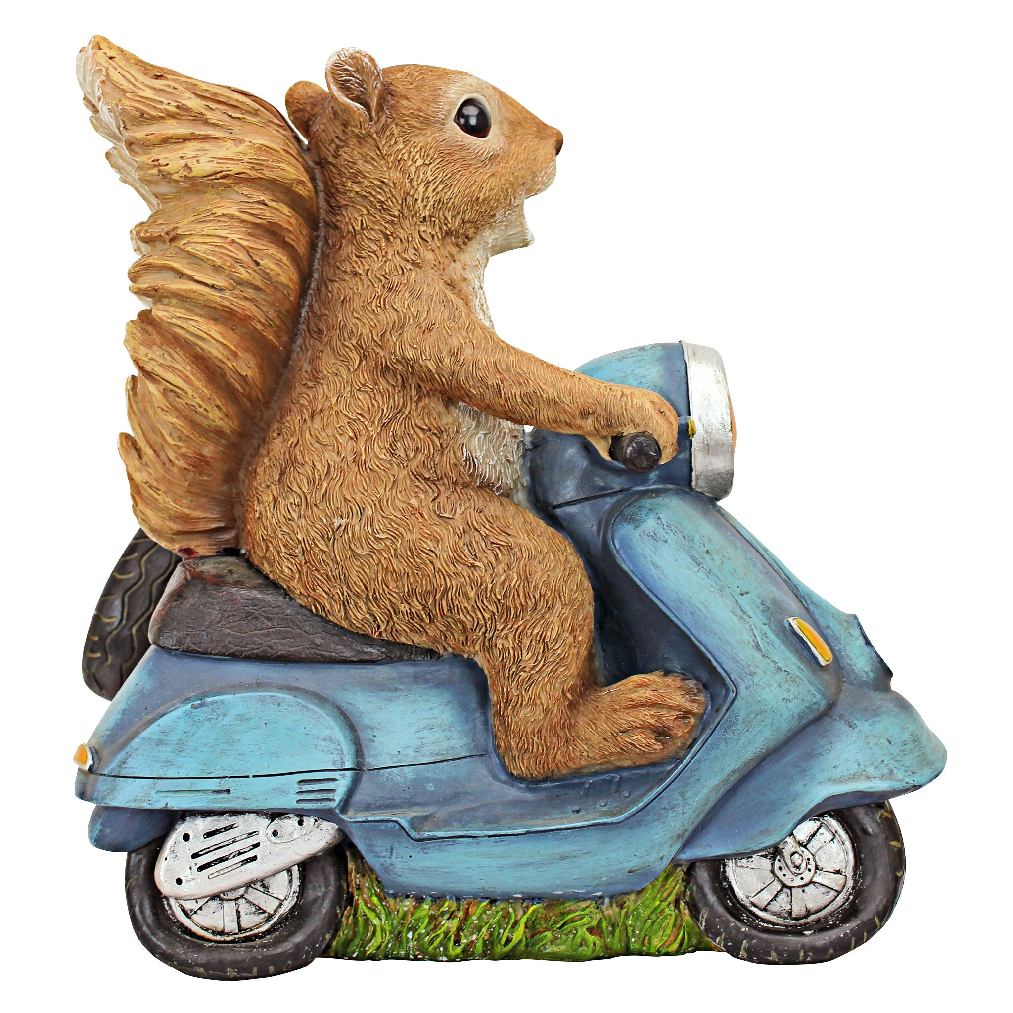 Toscano - Born to be Wild Squirrel on Motorcycle Statue