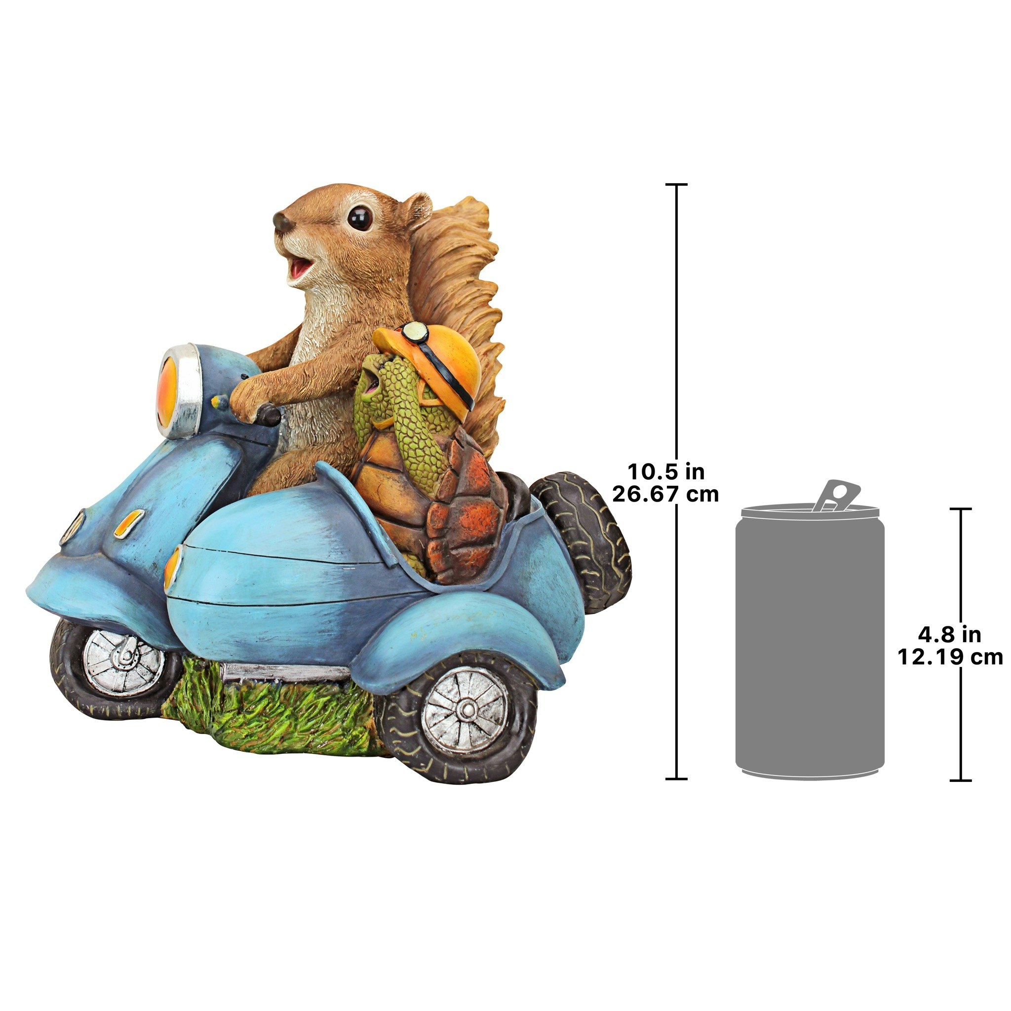Toscano - Born to be Wild Squirrel on Motorcycle Statue