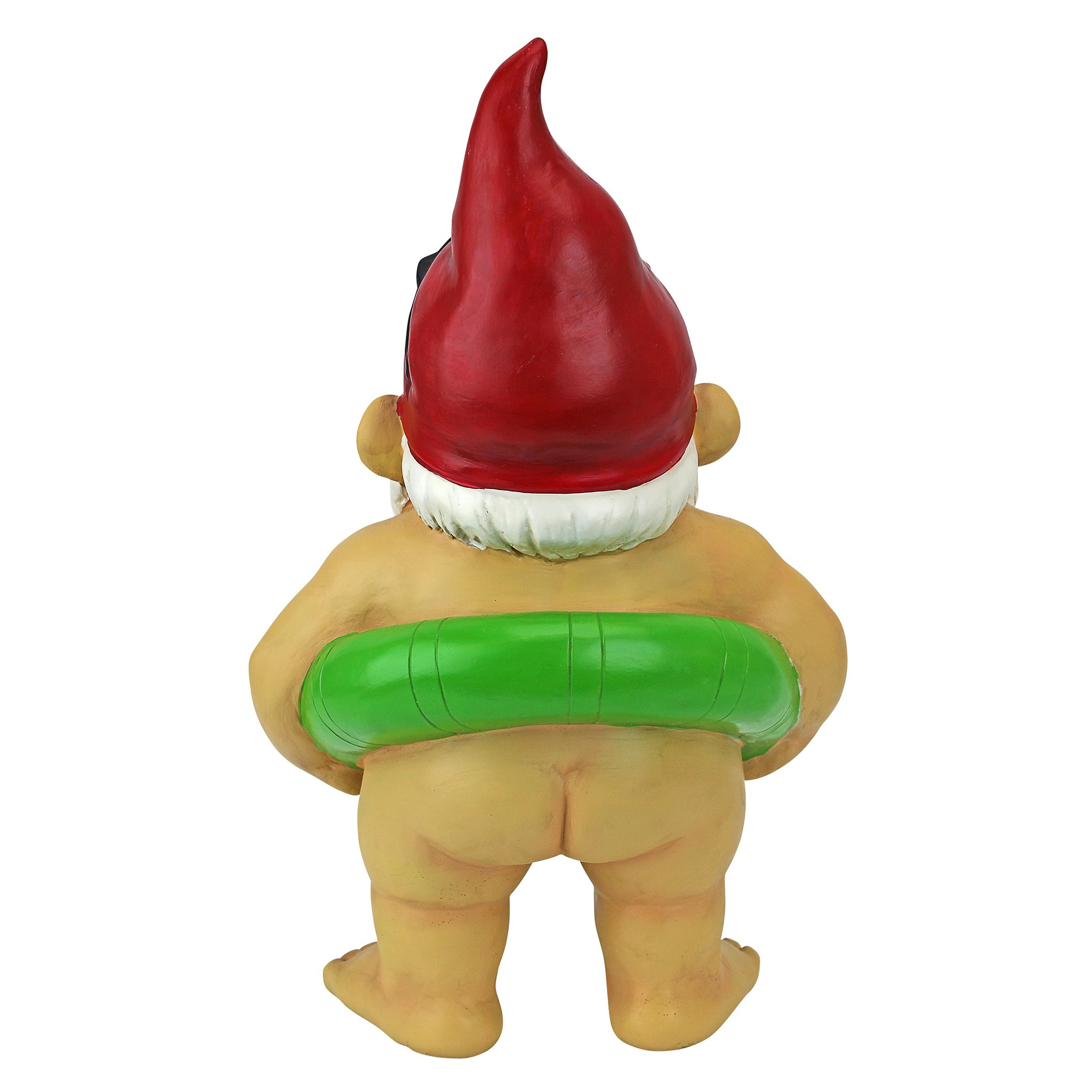 Toscano - Pool Party Pete Naked Gnome Statue