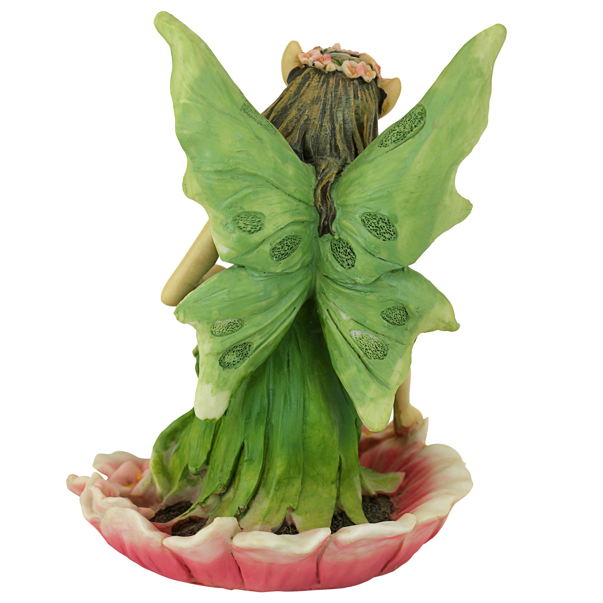 Toscano The Red and Green Fairy of Acorn Hollow Statues - Green