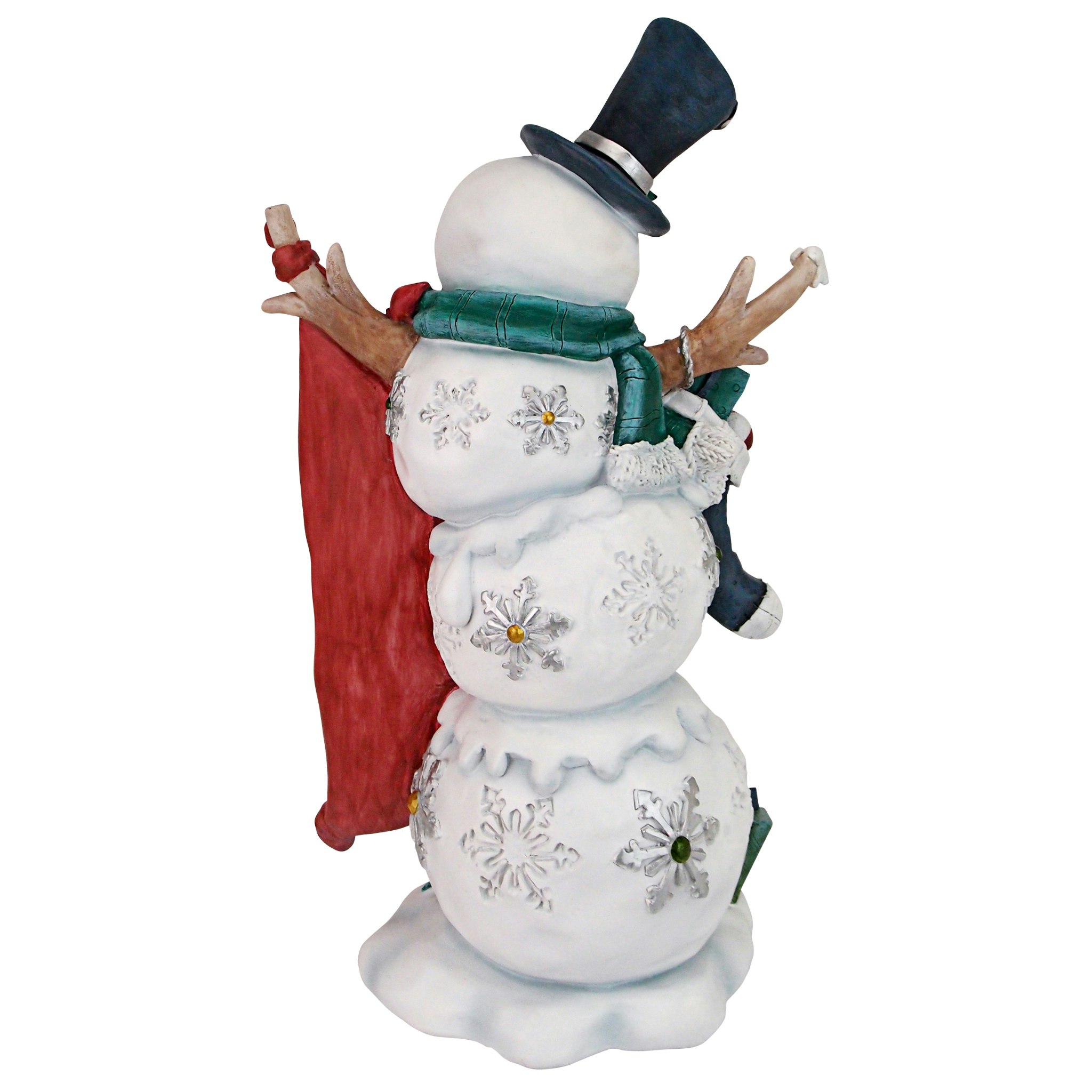 Toscano - Avalanche the Snowman Welcome Sign Statue