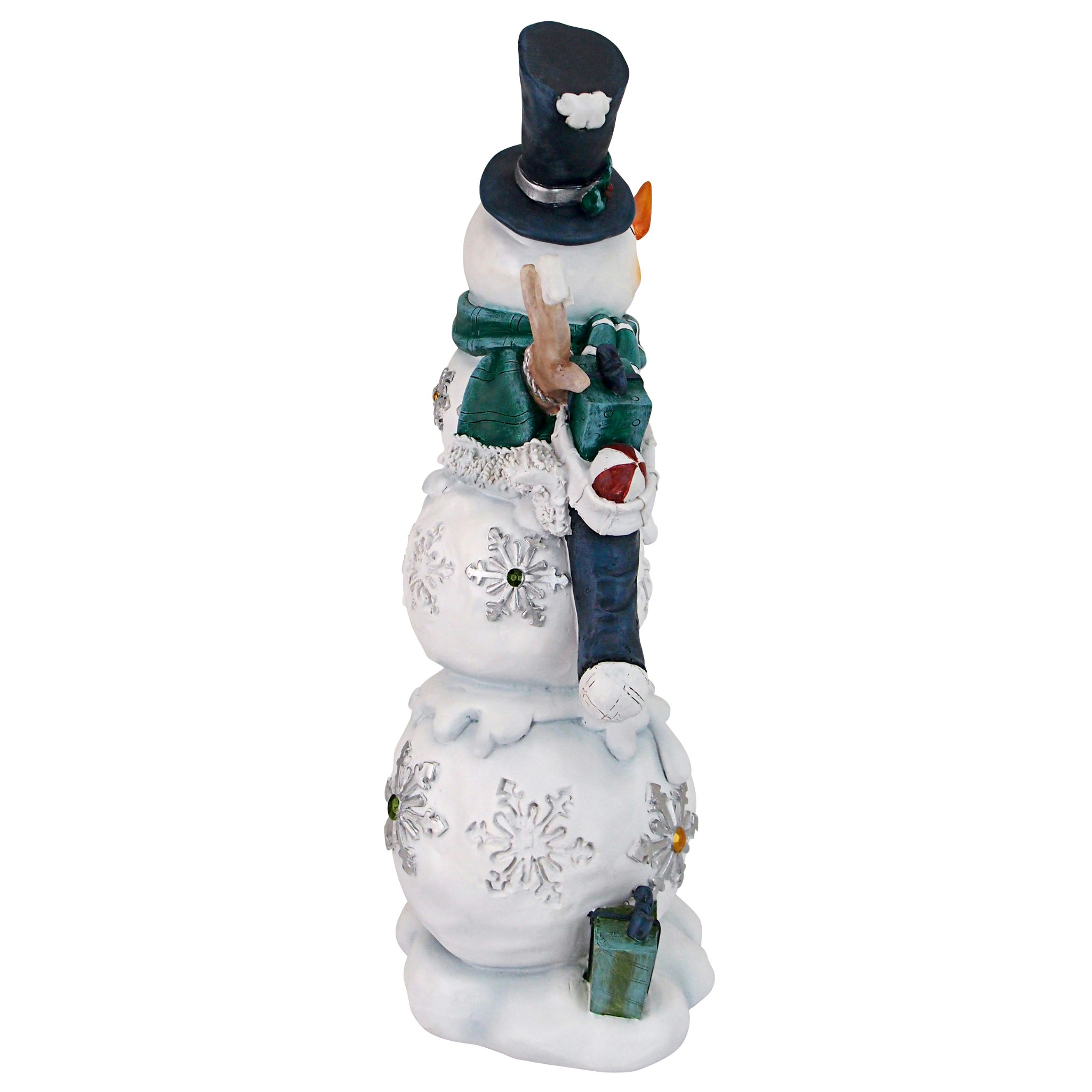 Toscano - Avalanche the Snowman Welcome Sign Statue