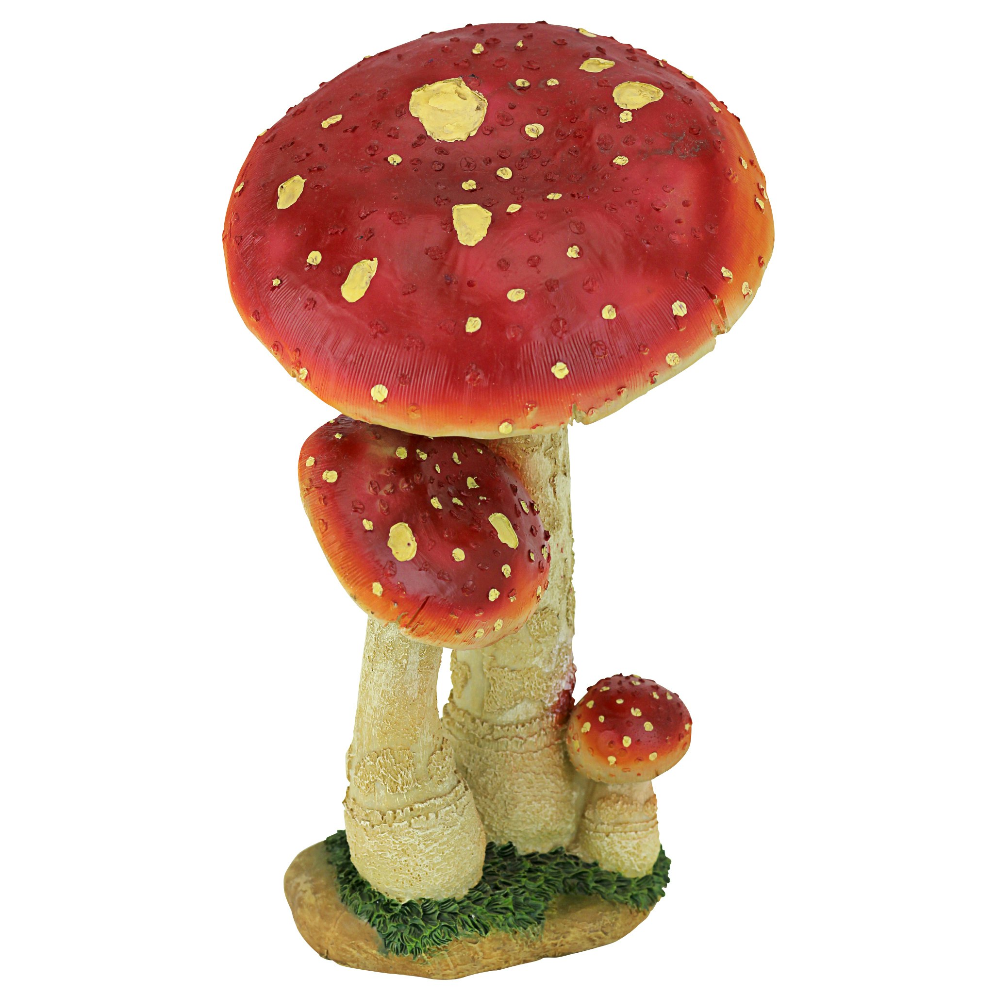 Toscano Mystic Forest Mushroom Statue - Red