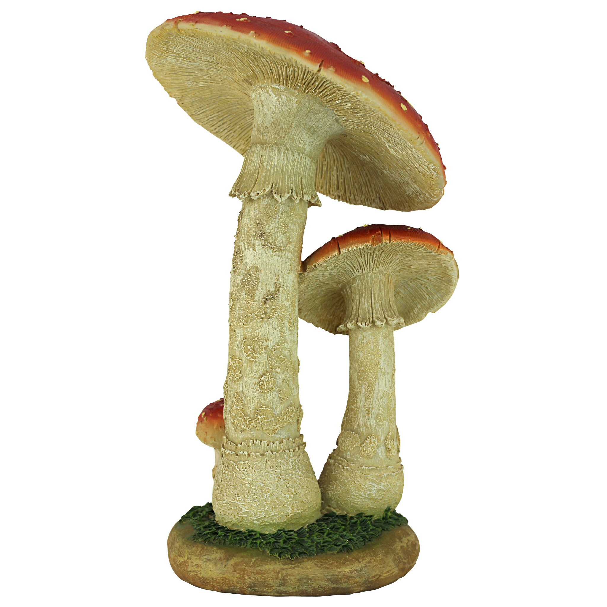 Toscano Mystic Forest Mushroom Statue - Red