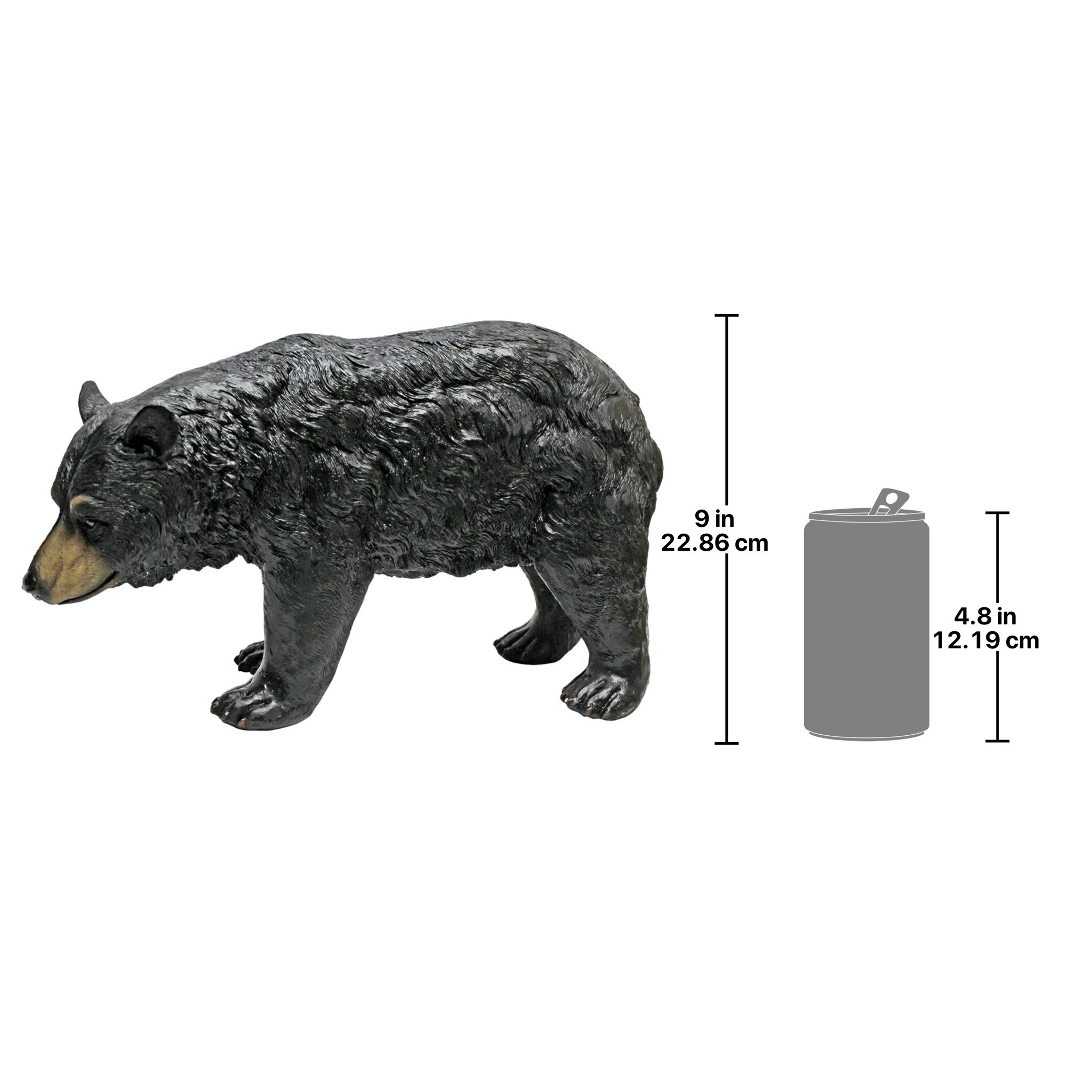 Toscano - North American Black Bear Walking Statue