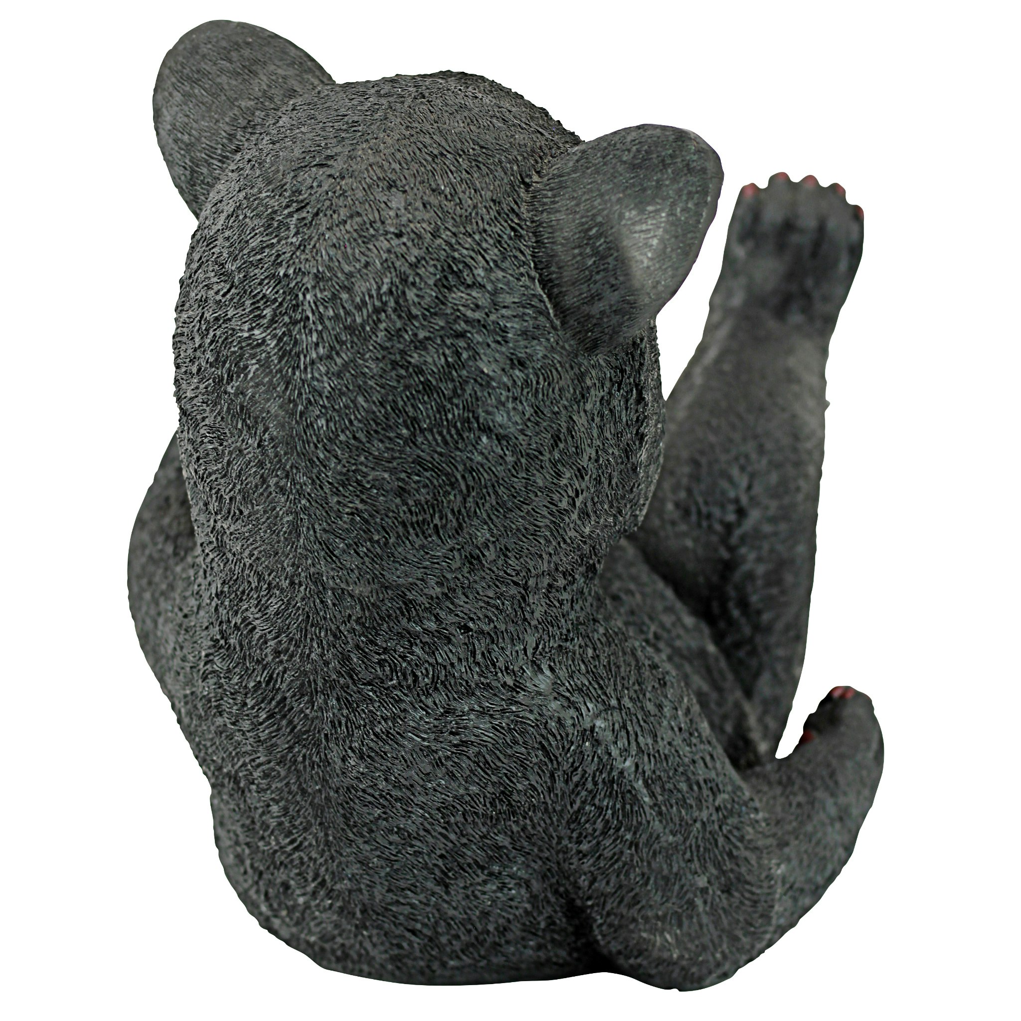 Toscano Roly-Poly Black Bear Cub Statue - Rolling Bear