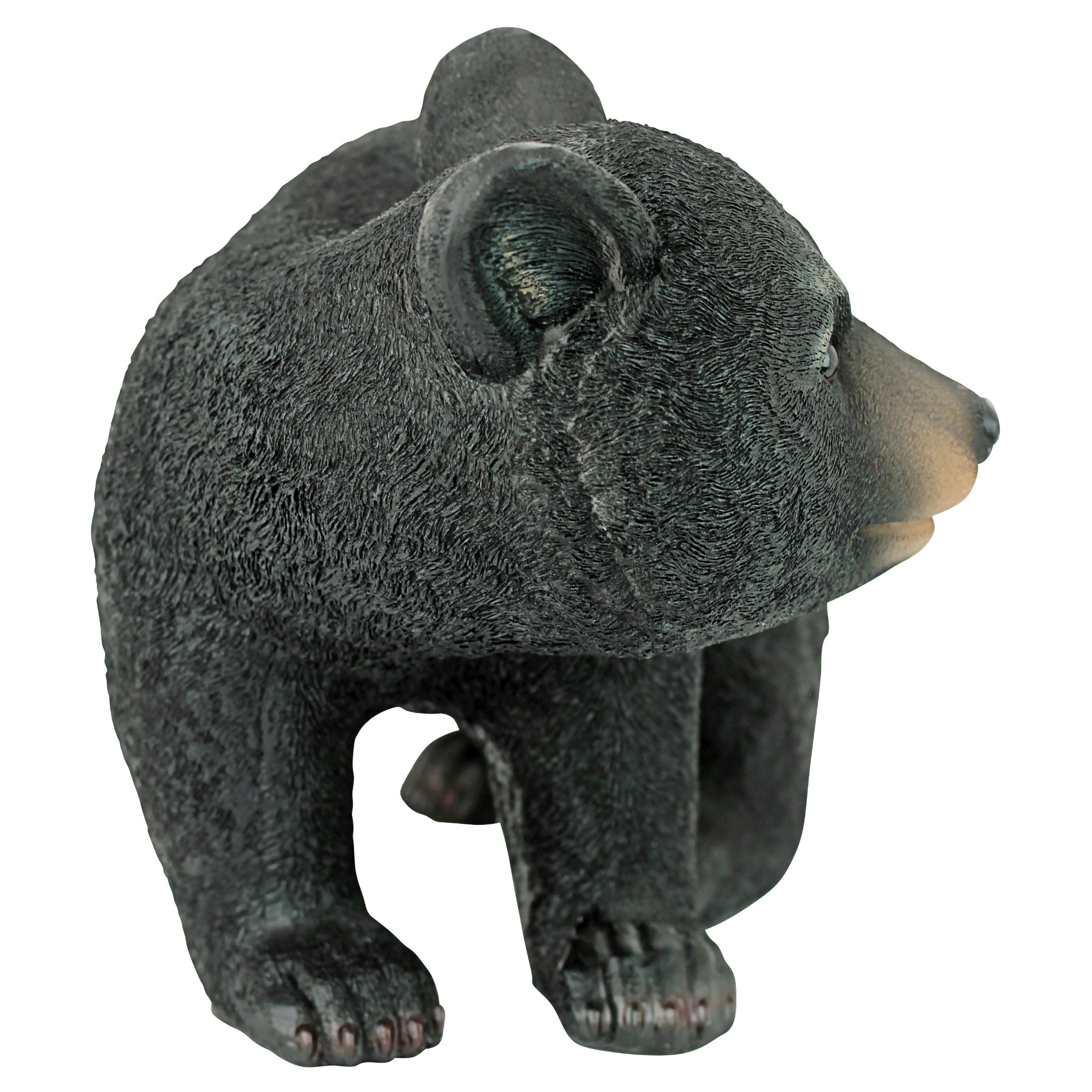 Toscano Roly-Poly Black Bear Cub Statue - Walking Bear