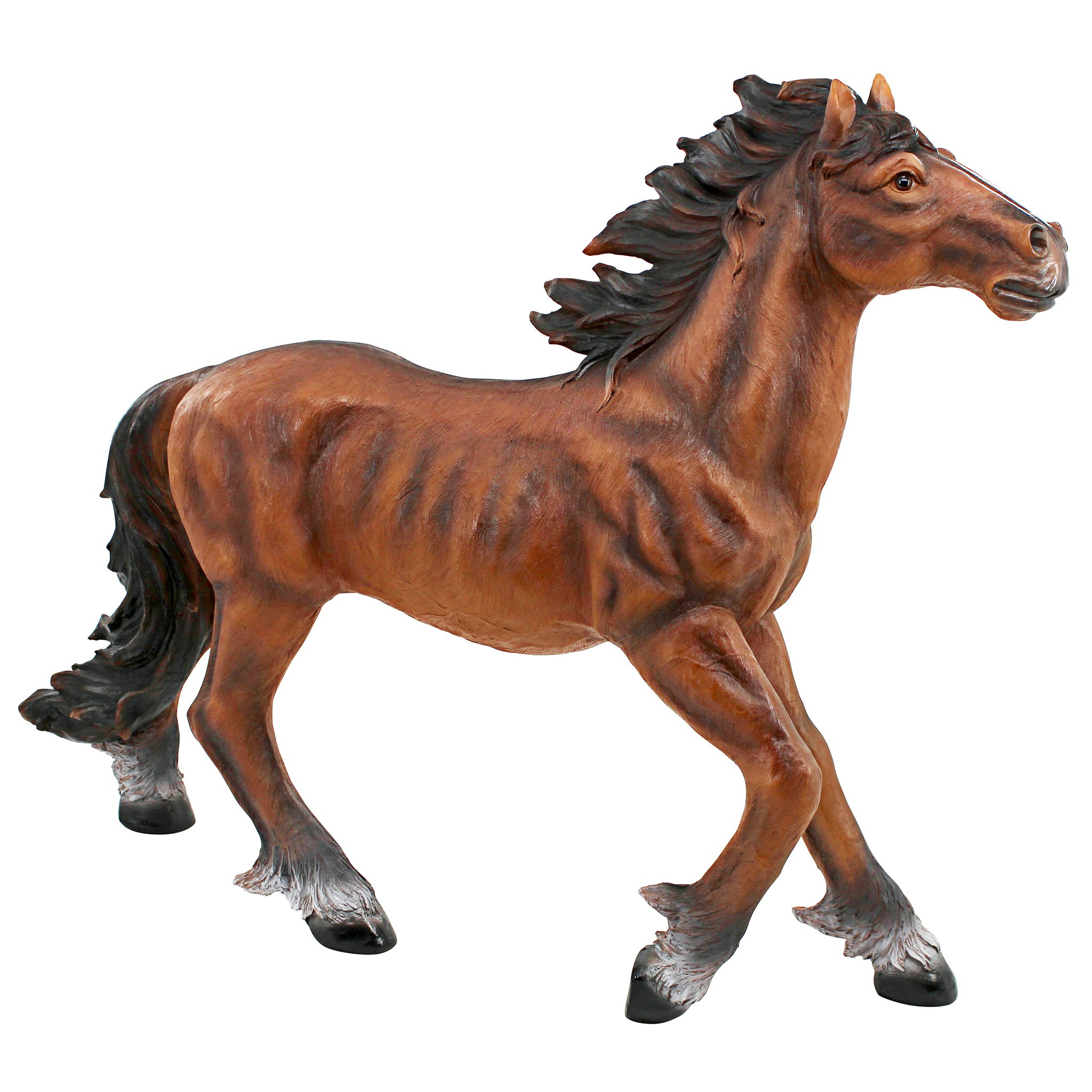Toscano - Unbridled Running Wild Mustang Horse Statue